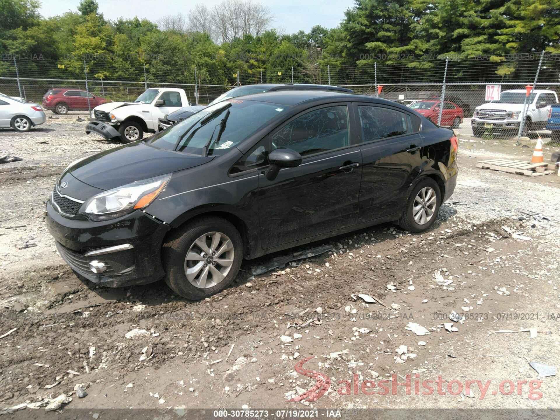 KNADN4A39G6588617 2016 KIA RIO