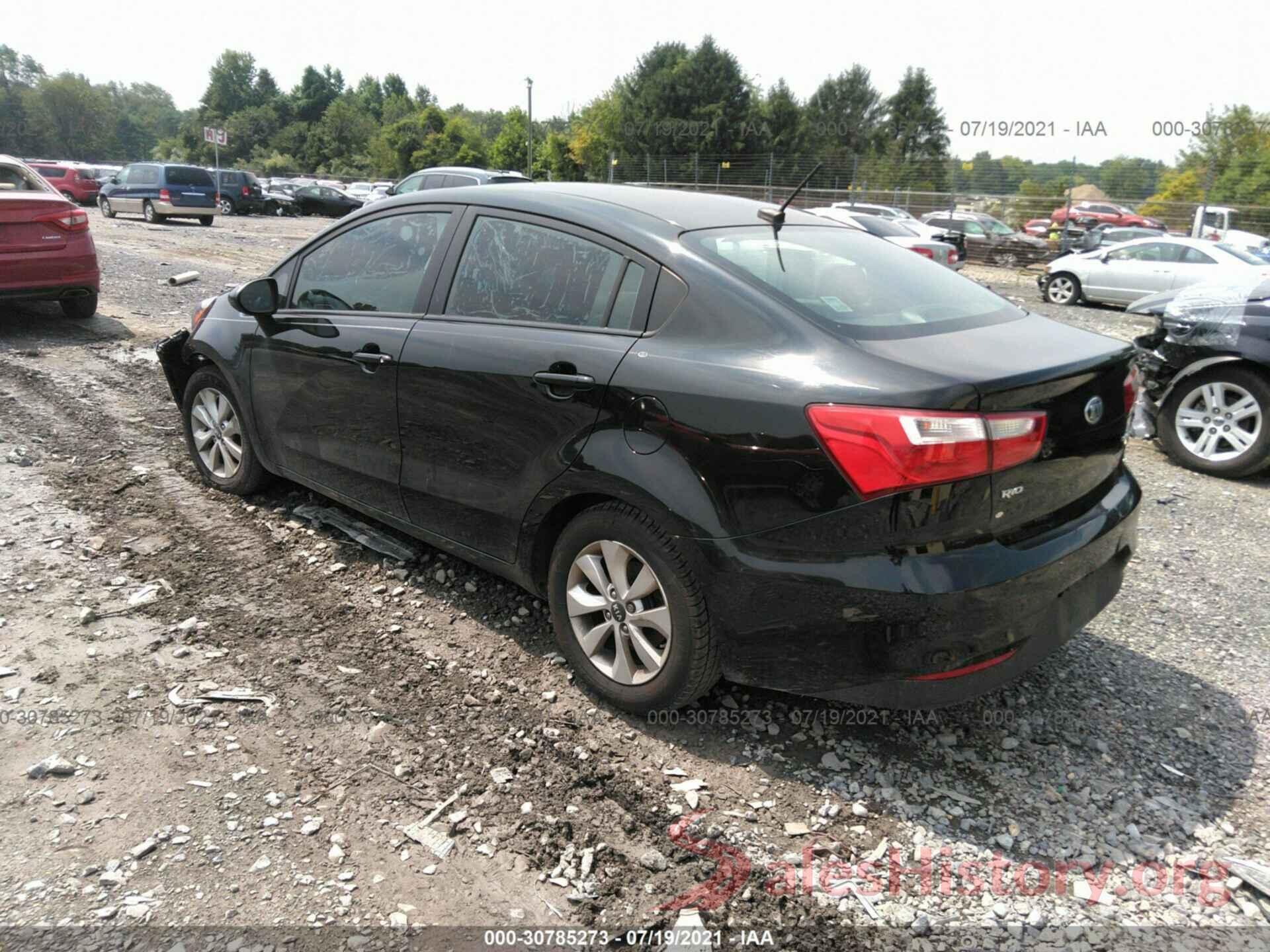 KNADN4A39G6588617 2016 KIA RIO