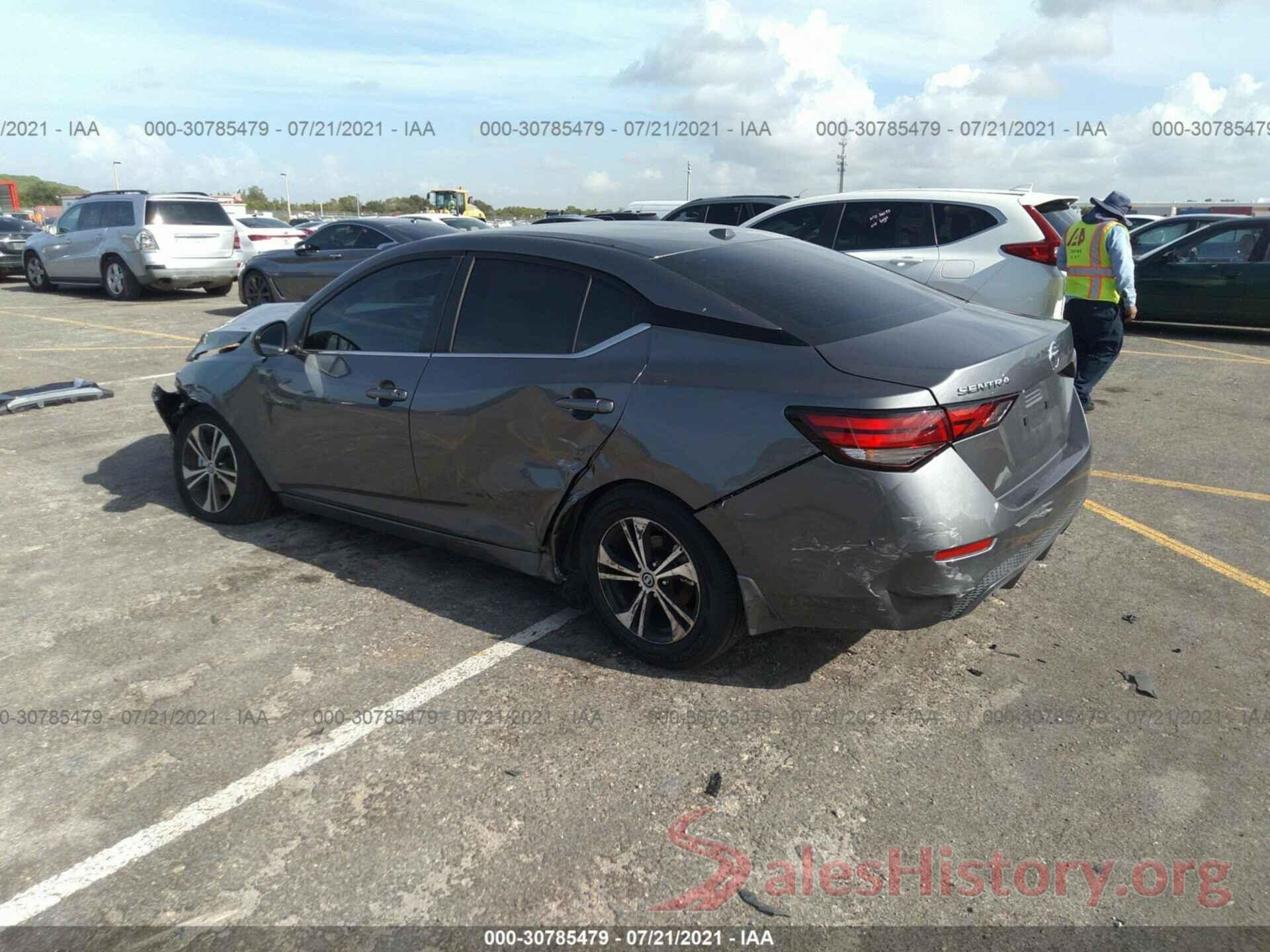 3N1AB8CV8MY233174 2021 NISSAN SENTRA