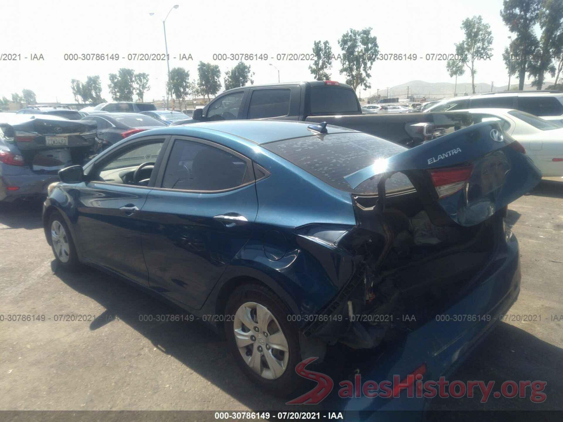 KMHDH4AE3GU569385 2016 HYUNDAI ELANTRA