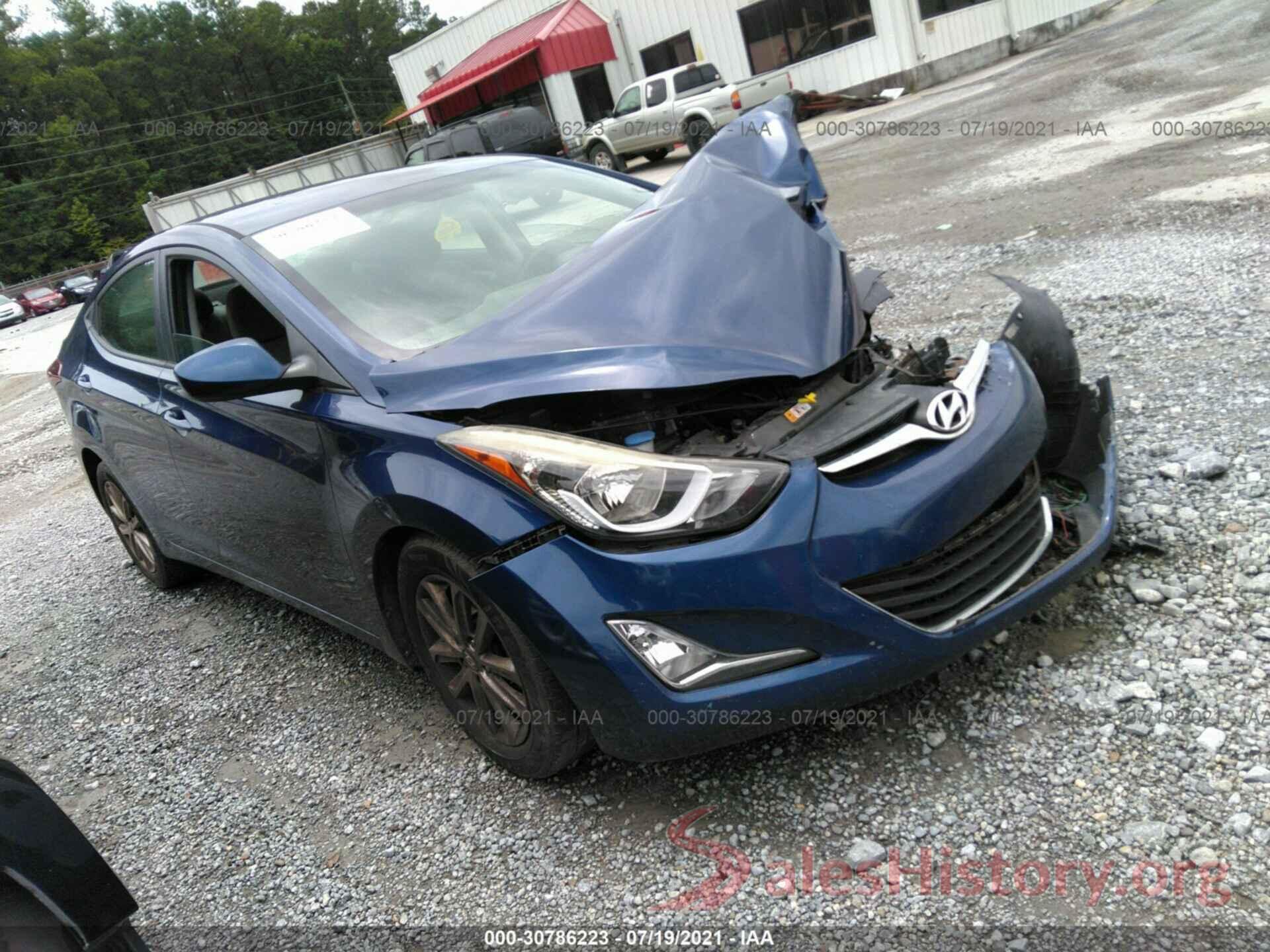 5NPDH4AE4GH740417 2016 HYUNDAI ELANTRA