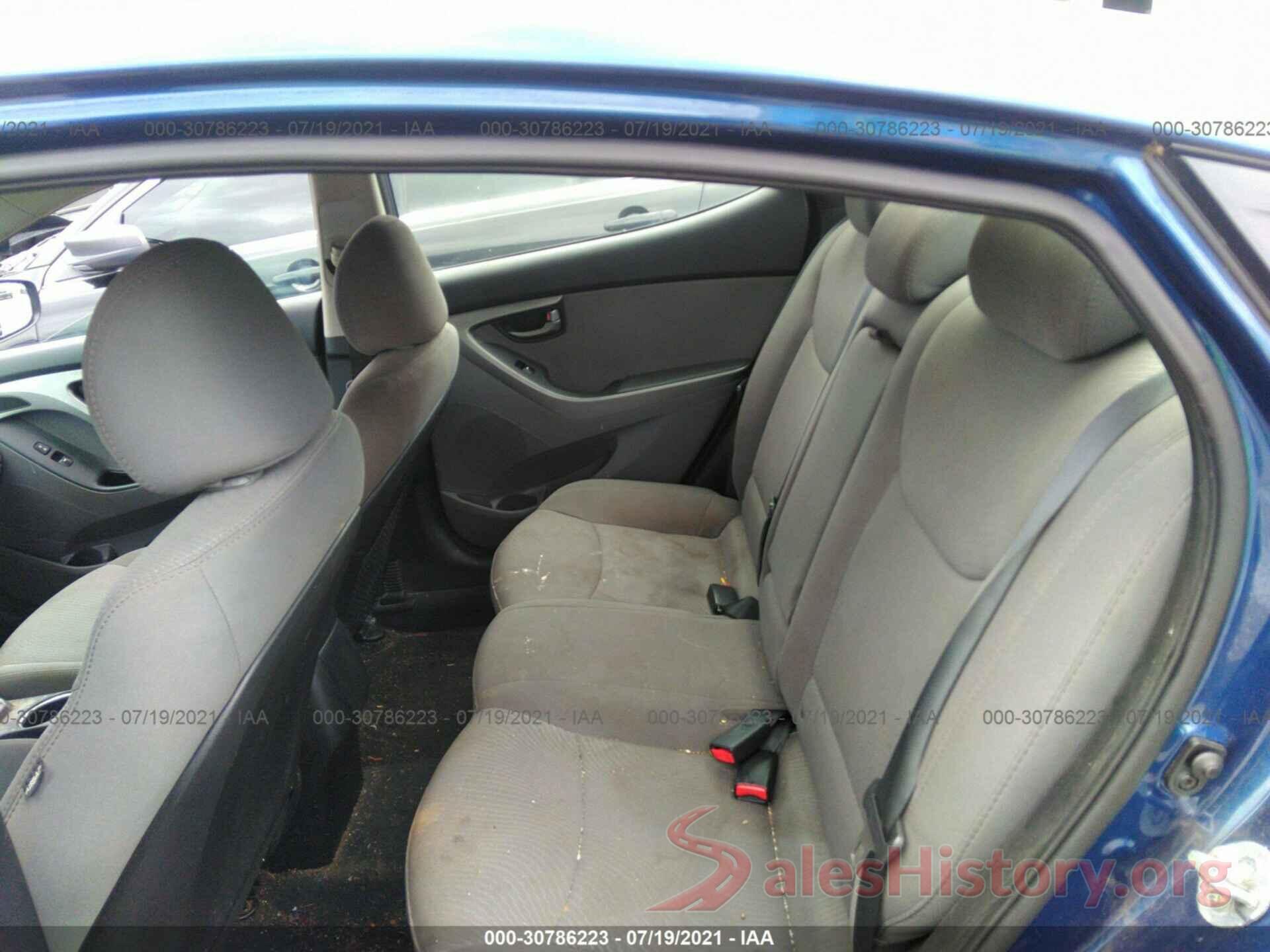 5NPDH4AE4GH740417 2016 HYUNDAI ELANTRA