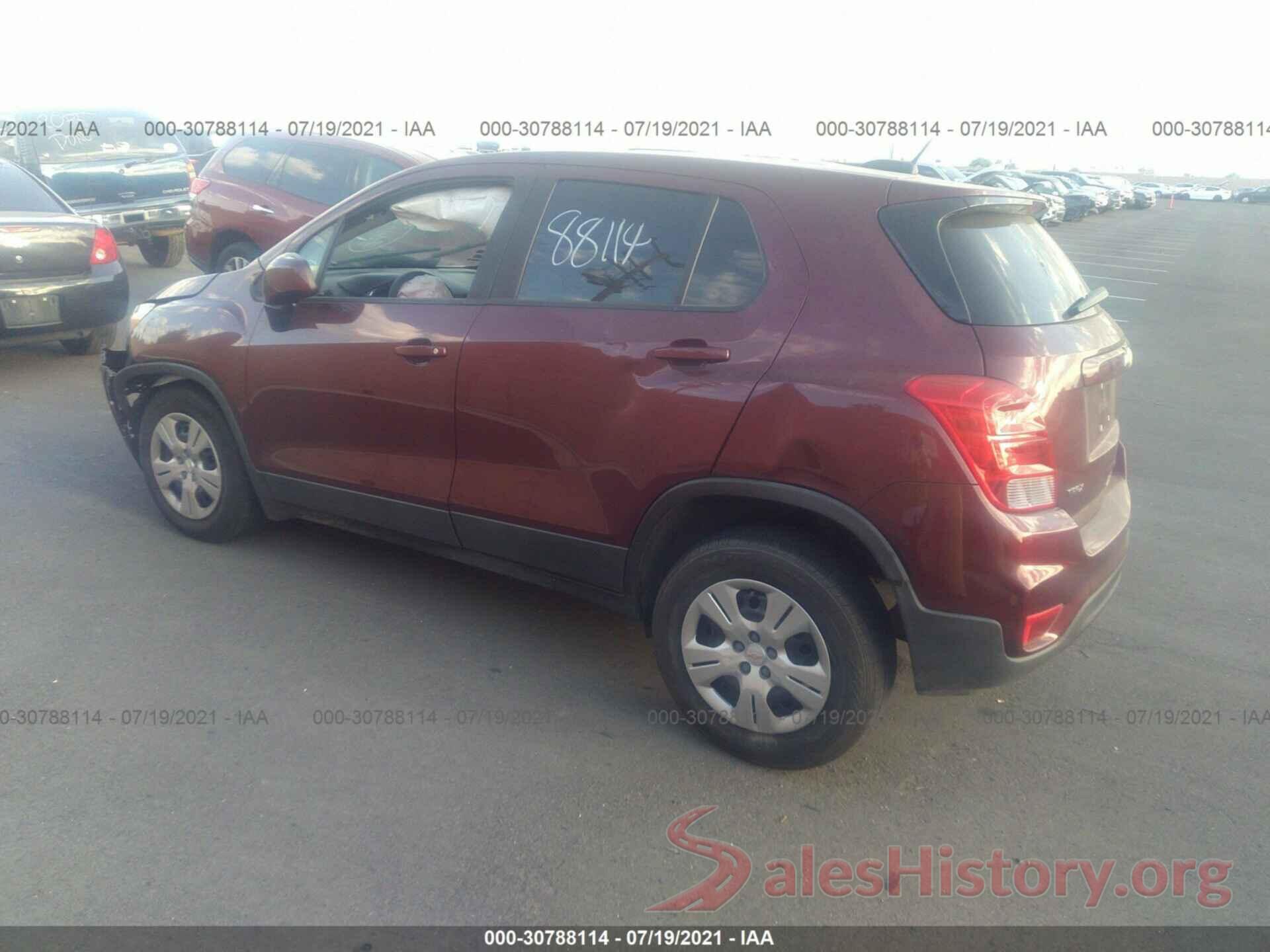 3GNCJKSB1HL174606 2017 CHEVROLET TRAX