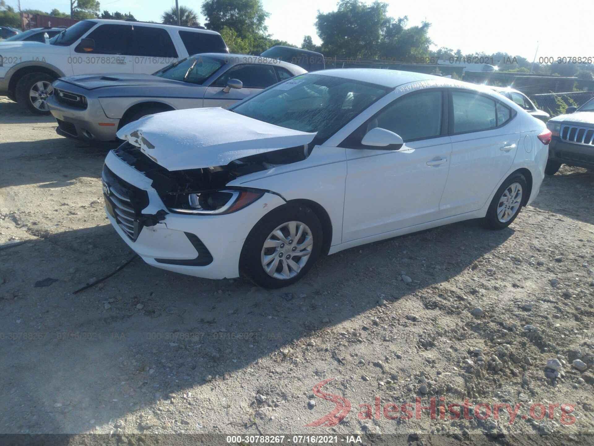 5NPD74LF4HH198987 2017 HYUNDAI ELANTRA