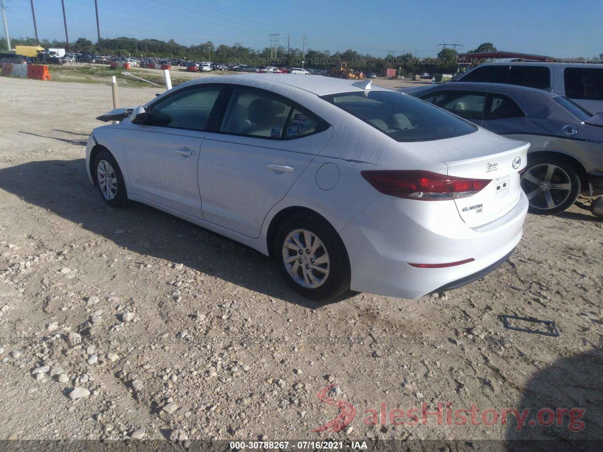 5NPD74LF4HH198987 2017 HYUNDAI ELANTRA