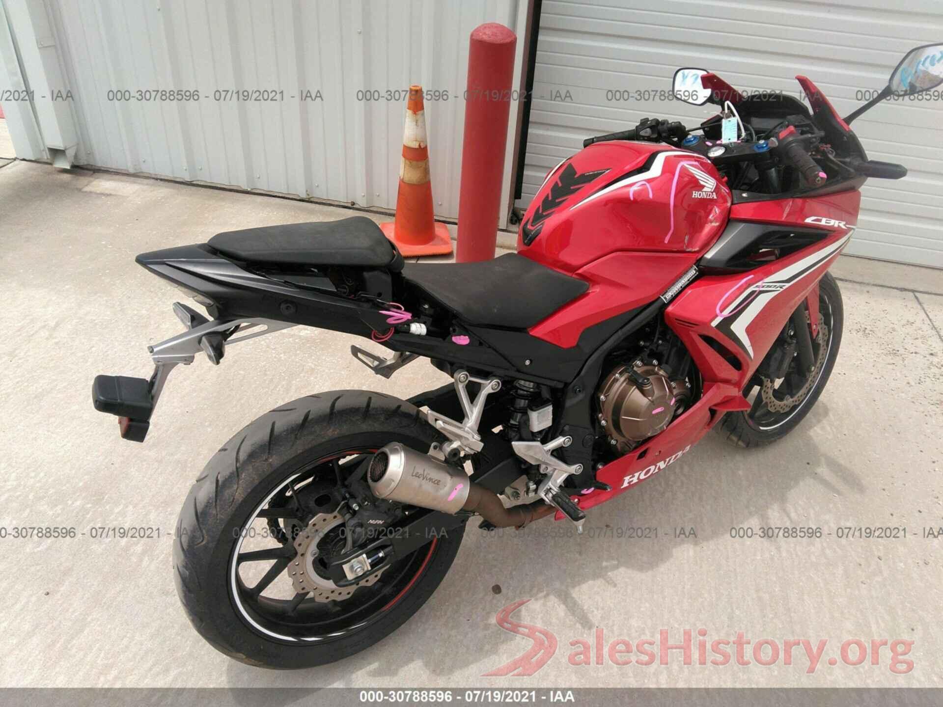 MLHPC6212L5100488 2020 HONDA CBR500