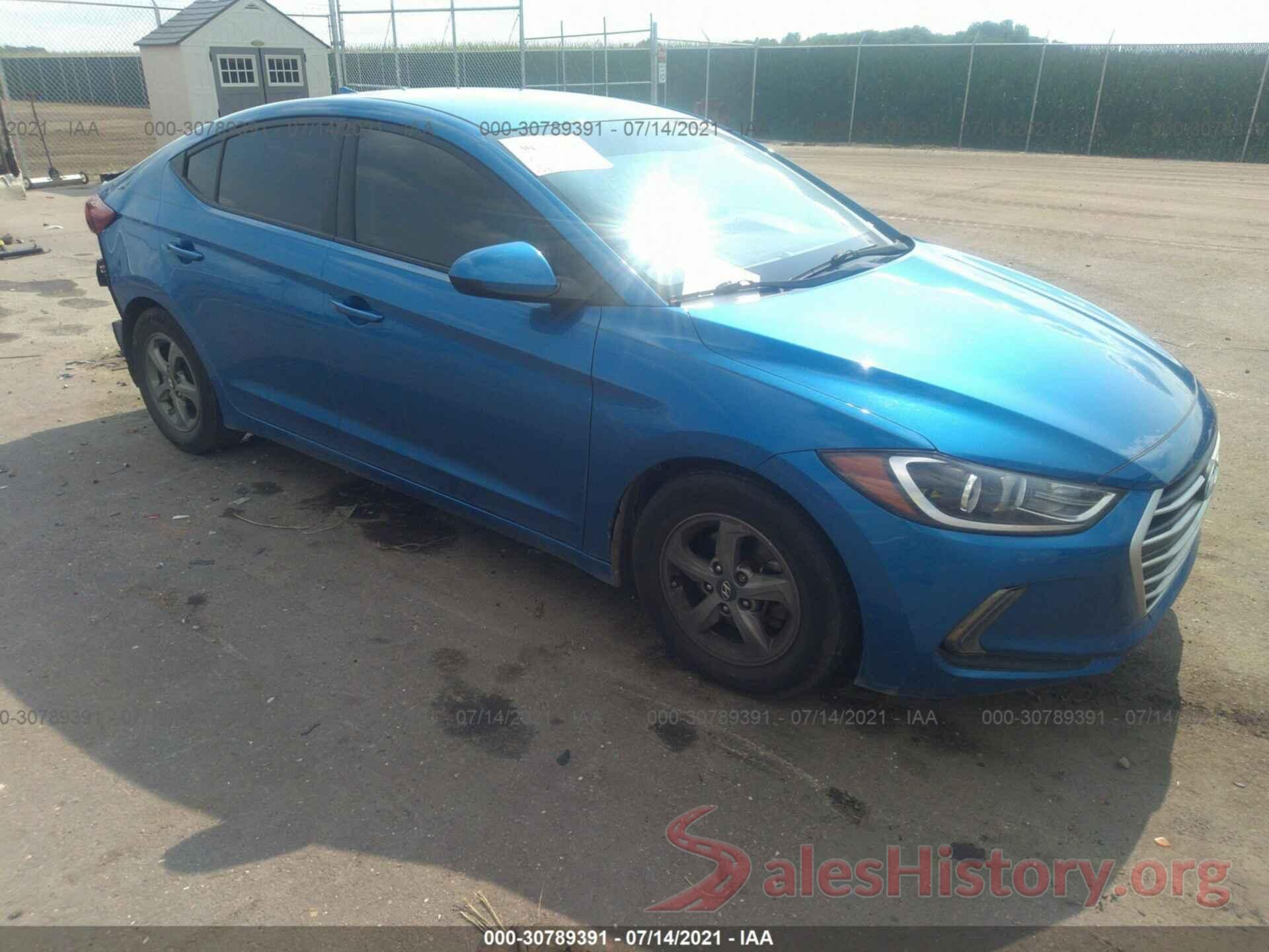 5NPD94LA9JH357362 2018 HYUNDAI ELANTRA