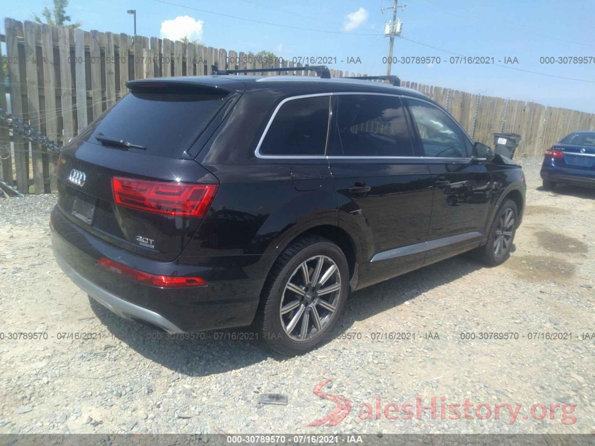 WA1VAAF77HD007863 2017 AUDI Q7