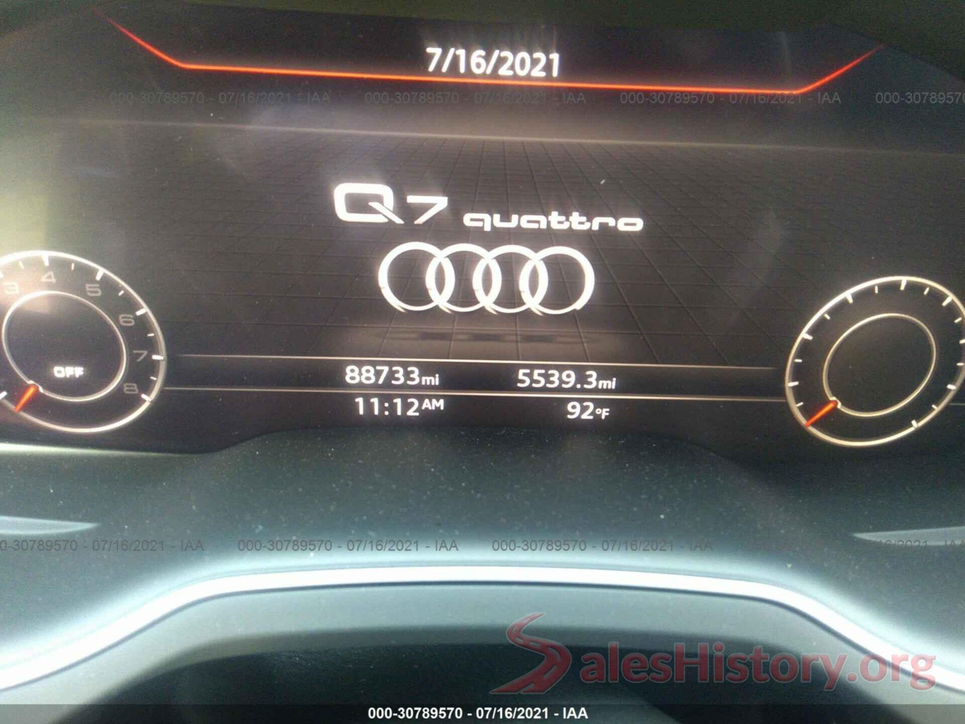 WA1VAAF77HD007863 2017 AUDI Q7