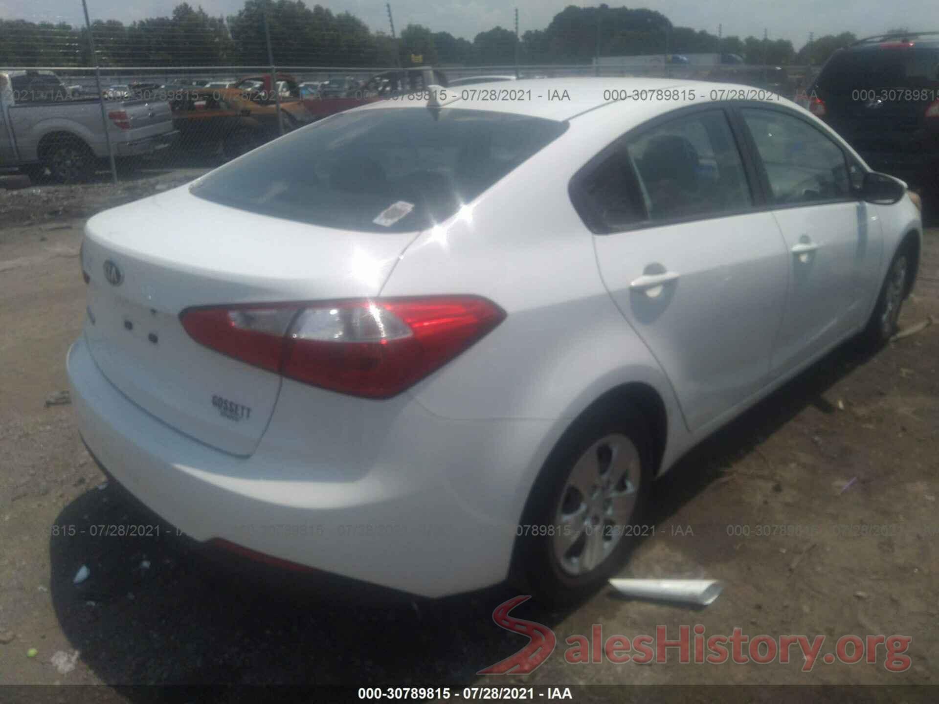 KNAFK4A65G5447464 2016 KIA FORTE