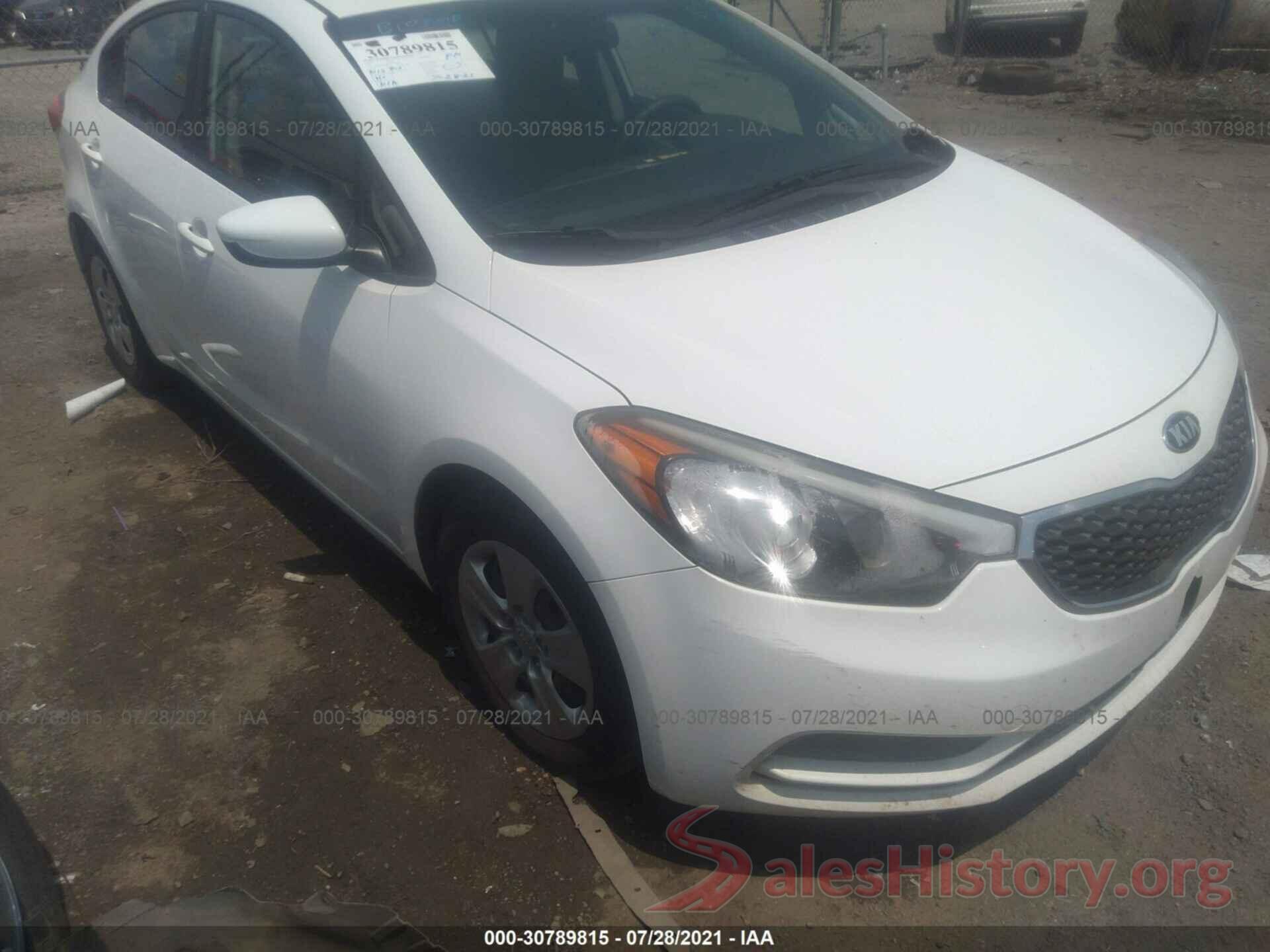 KNAFK4A65G5447464 2016 KIA FORTE