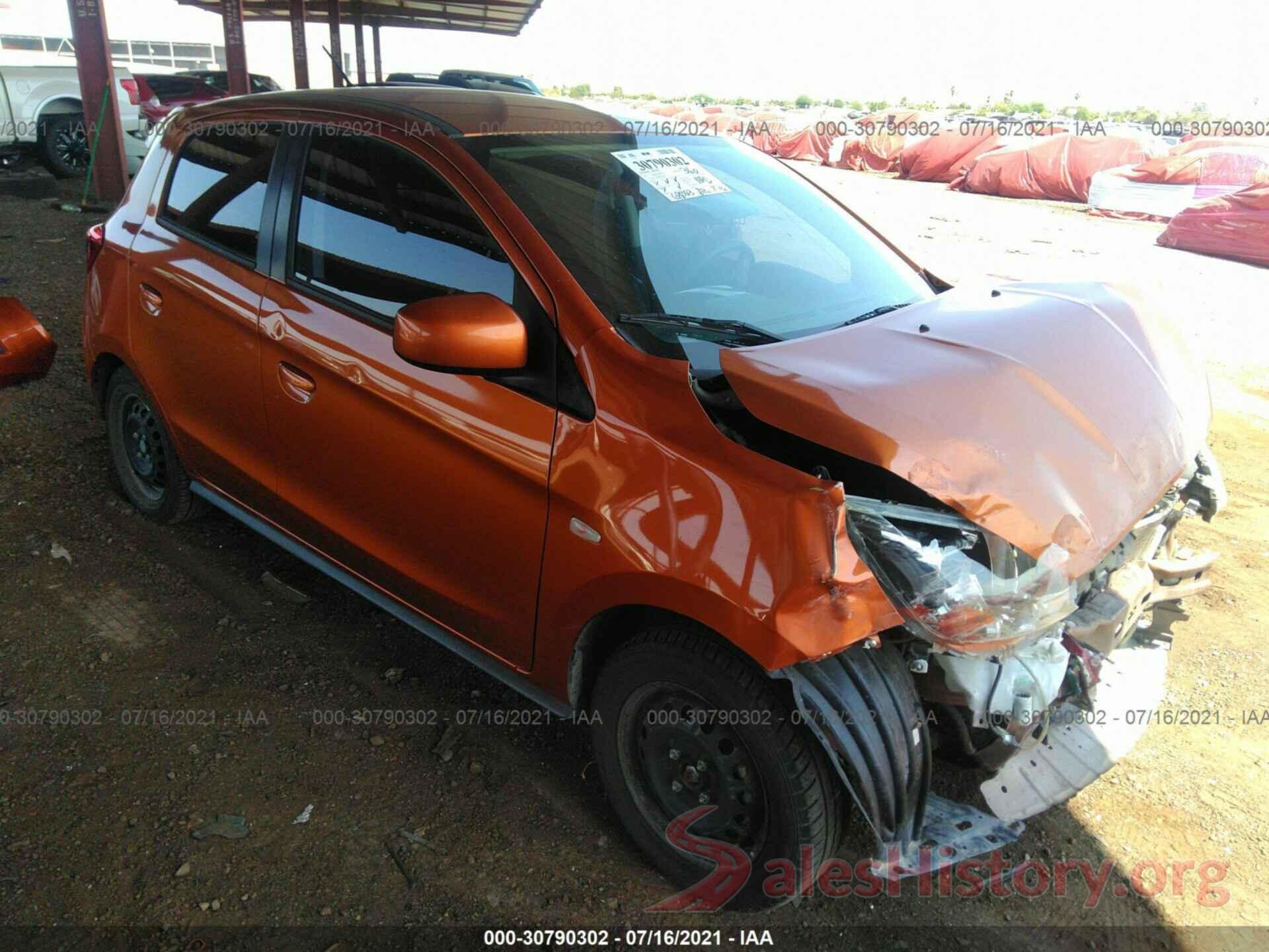 ML32A3HJ8HH010845 2017 MITSUBISHI MIRAGE