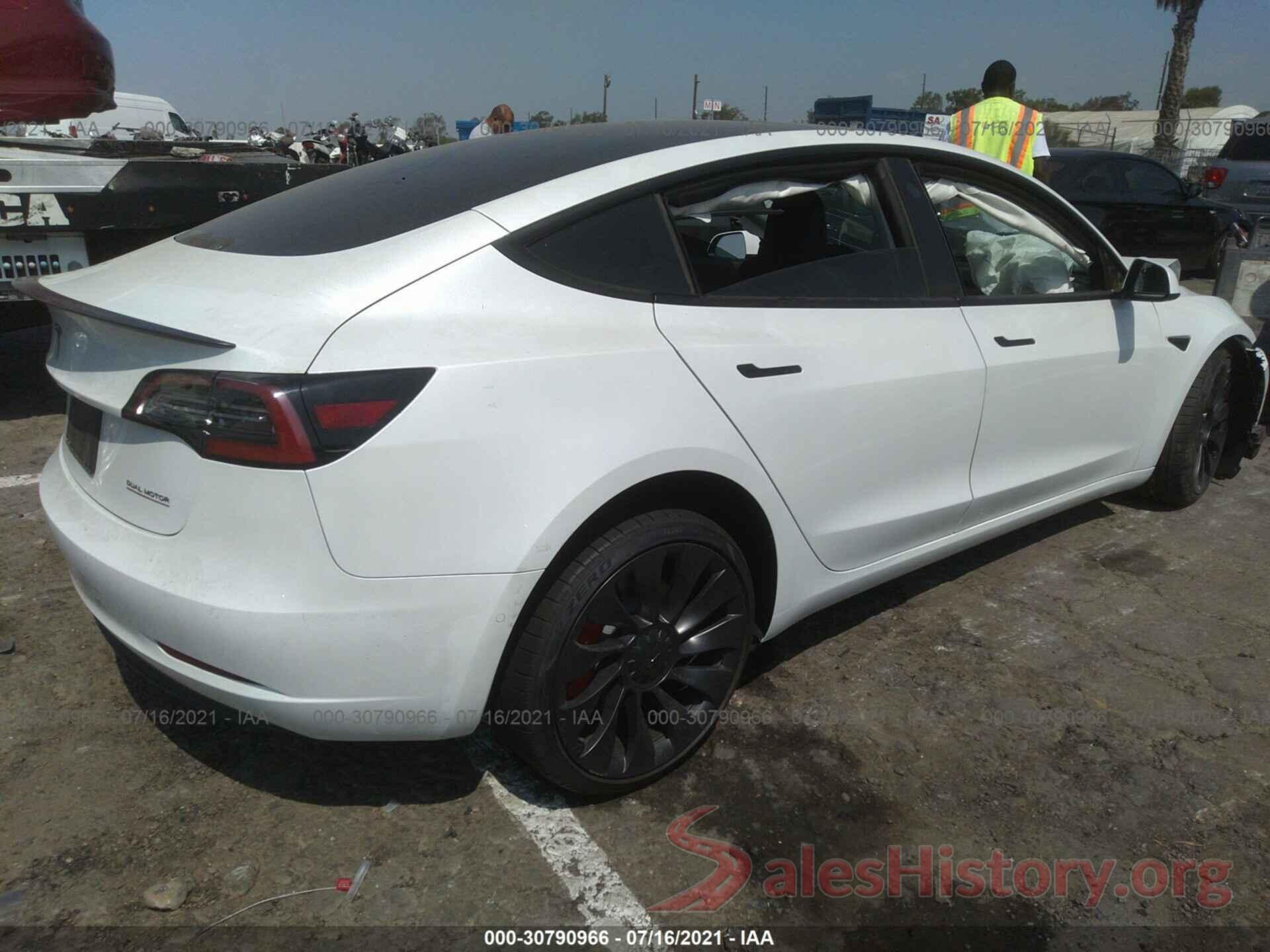 5YJ3E1EC9MF876239 2021 TESLA MODEL 3