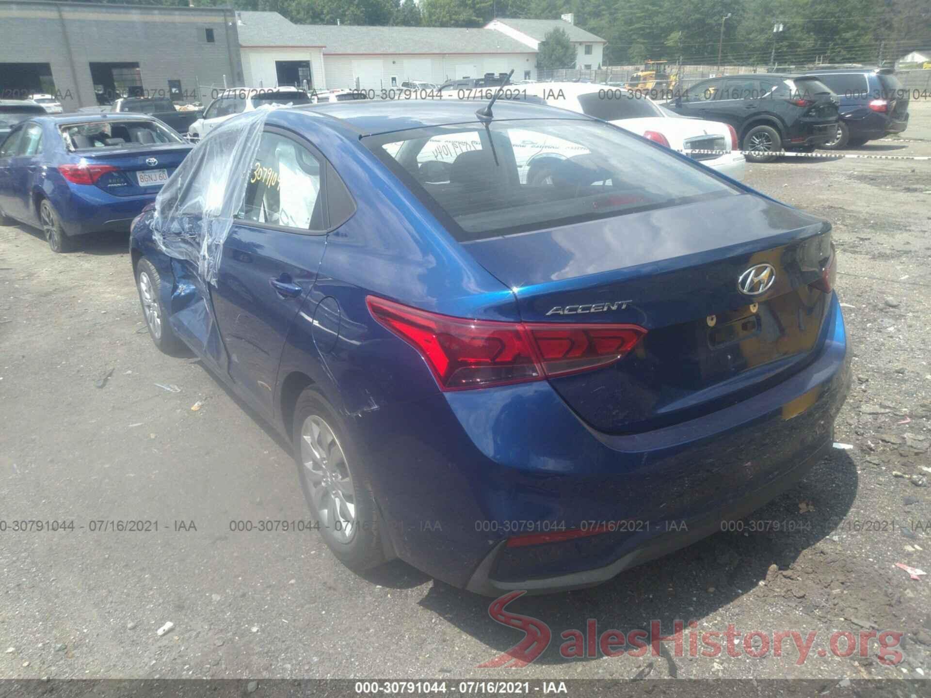 3KPC24A62LE120170 2020 HYUNDAI ACCENT