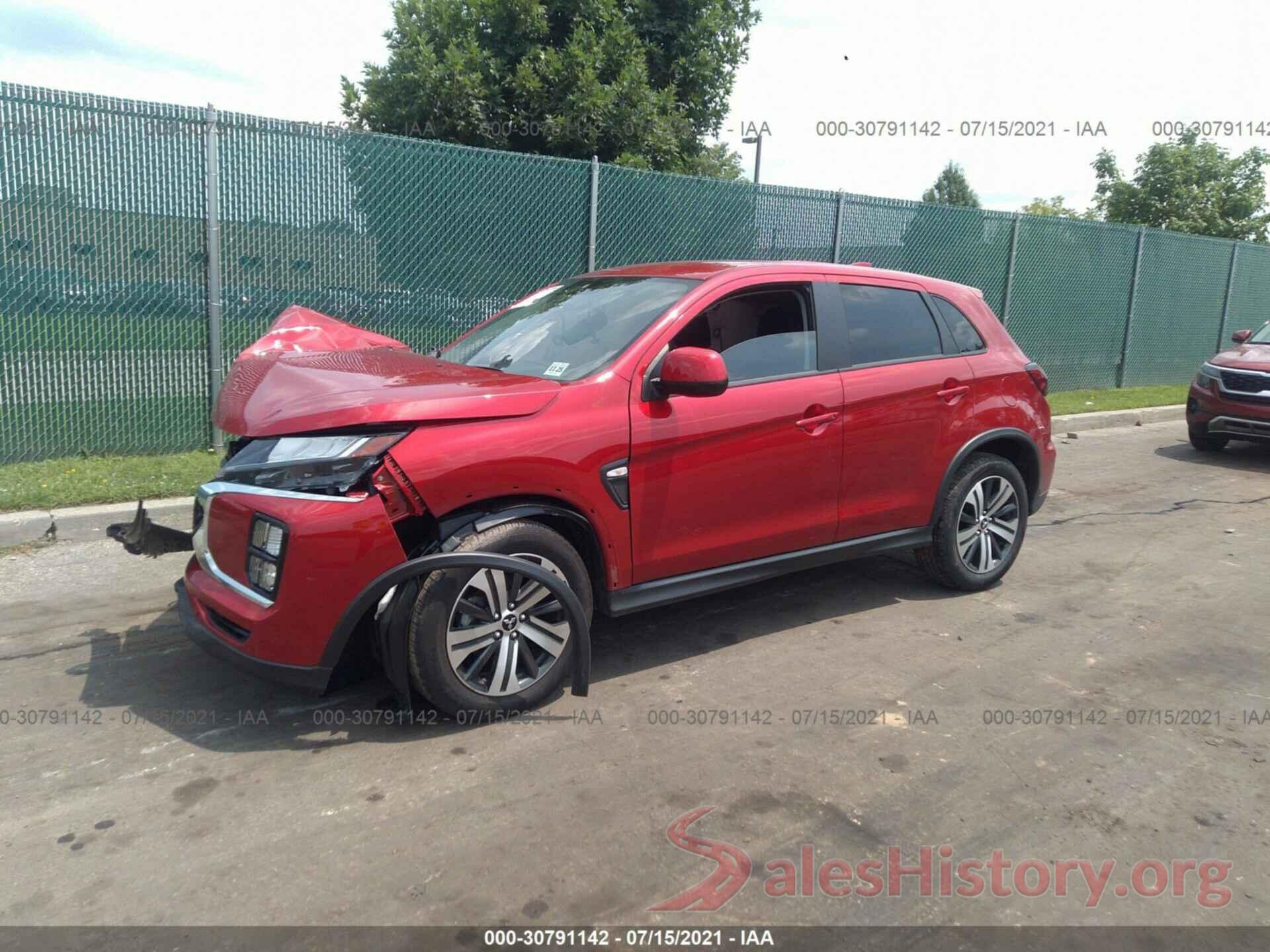 JA4APUAU8MU003651 2021 MITSUBISHI OUTLANDER SPORT