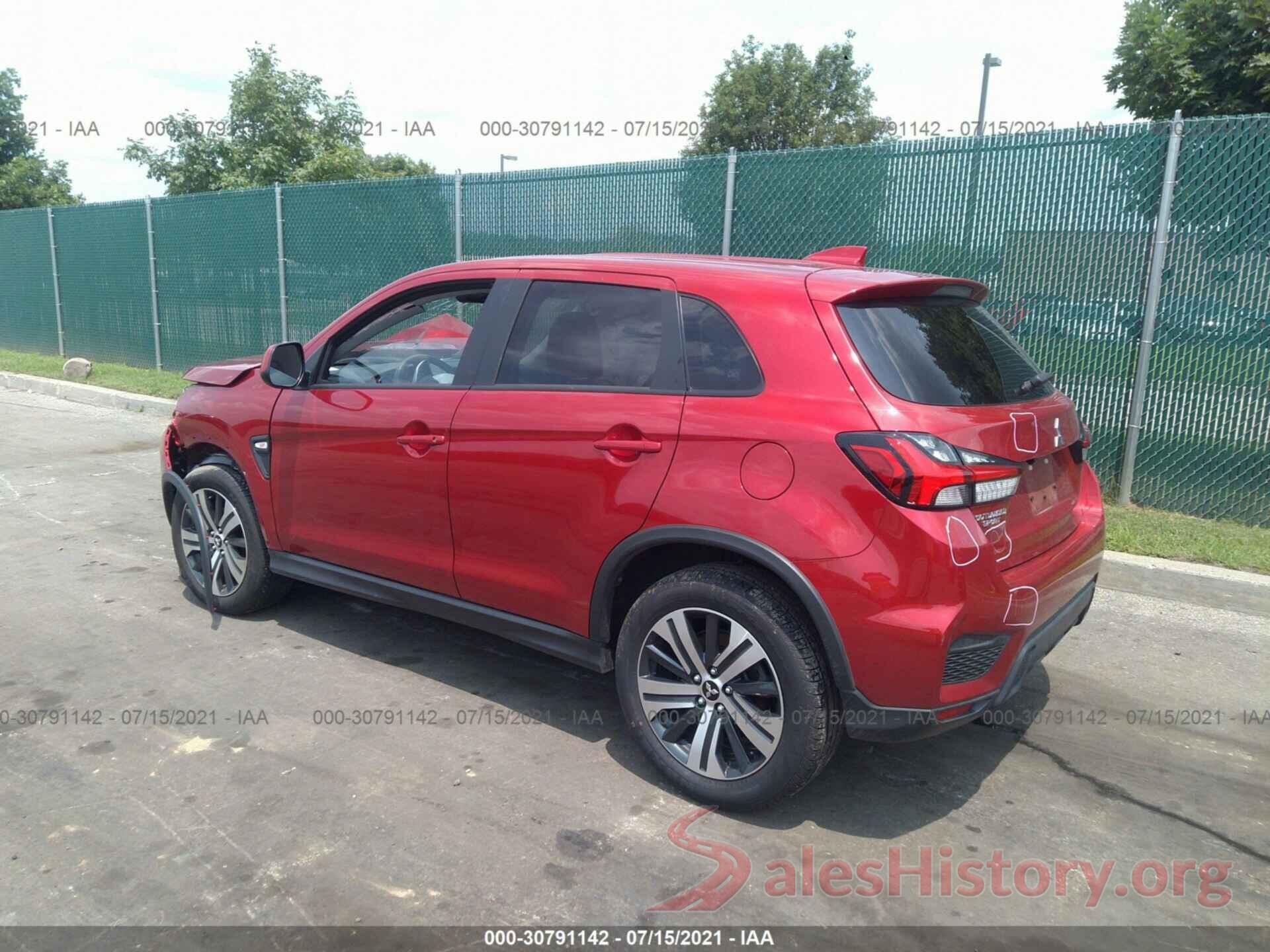 JA4APUAU8MU003651 2021 MITSUBISHI OUTLANDER SPORT