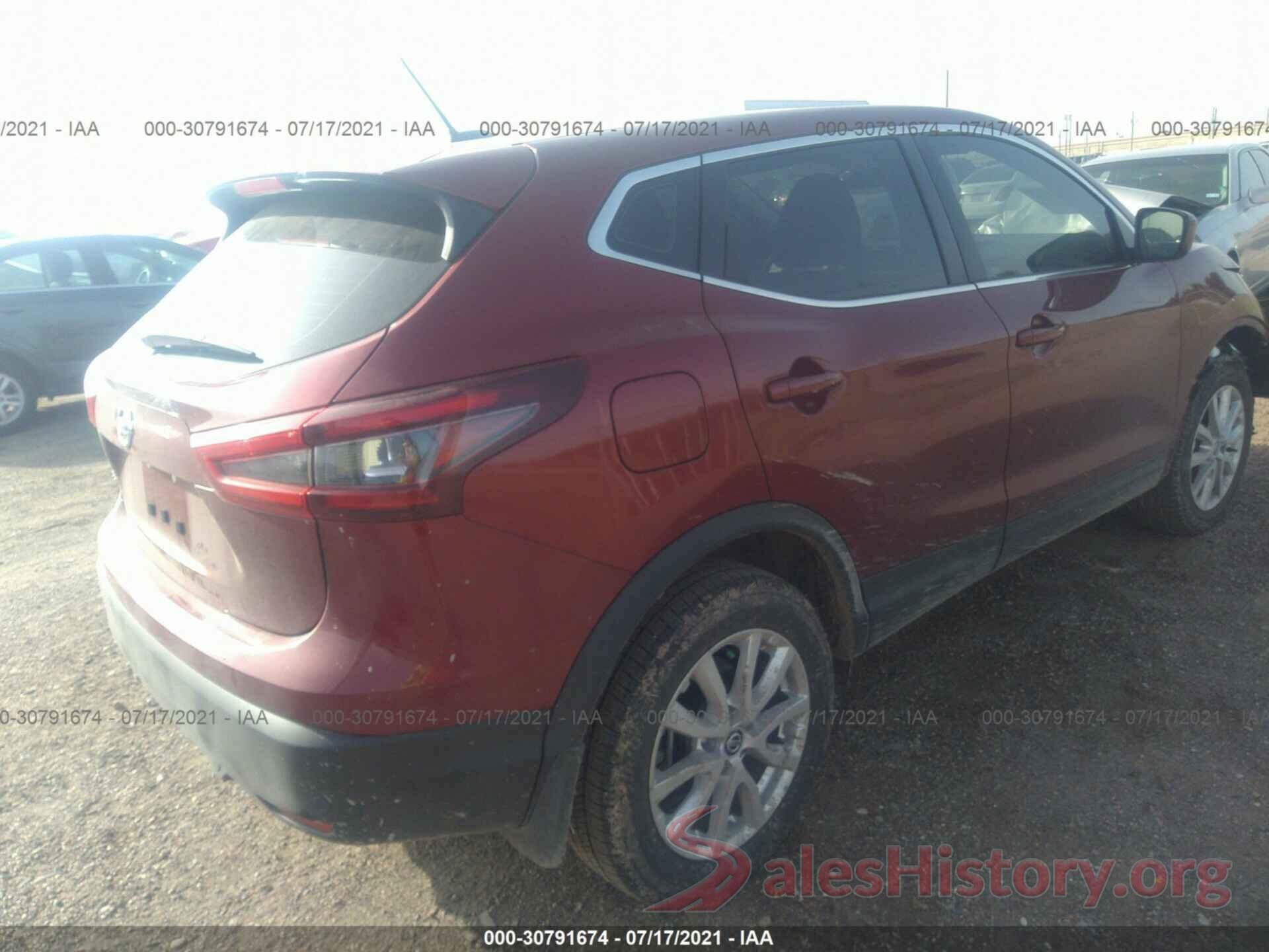 JN1BJ1AV7MW313834 2021 NISSAN ROGUE SPORT