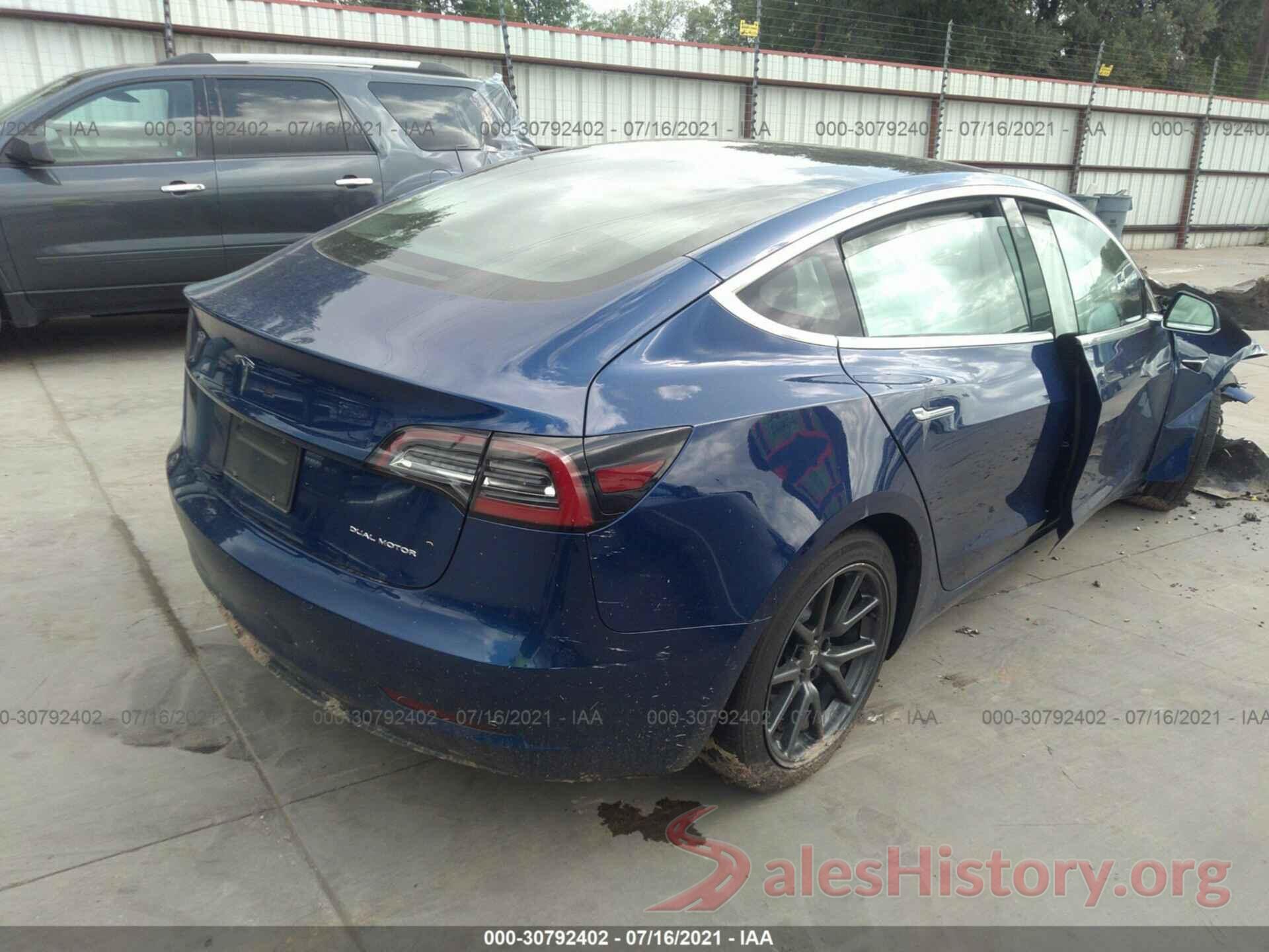 5YJ3E1EB7KF452708 2019 TESLA MODEL 3