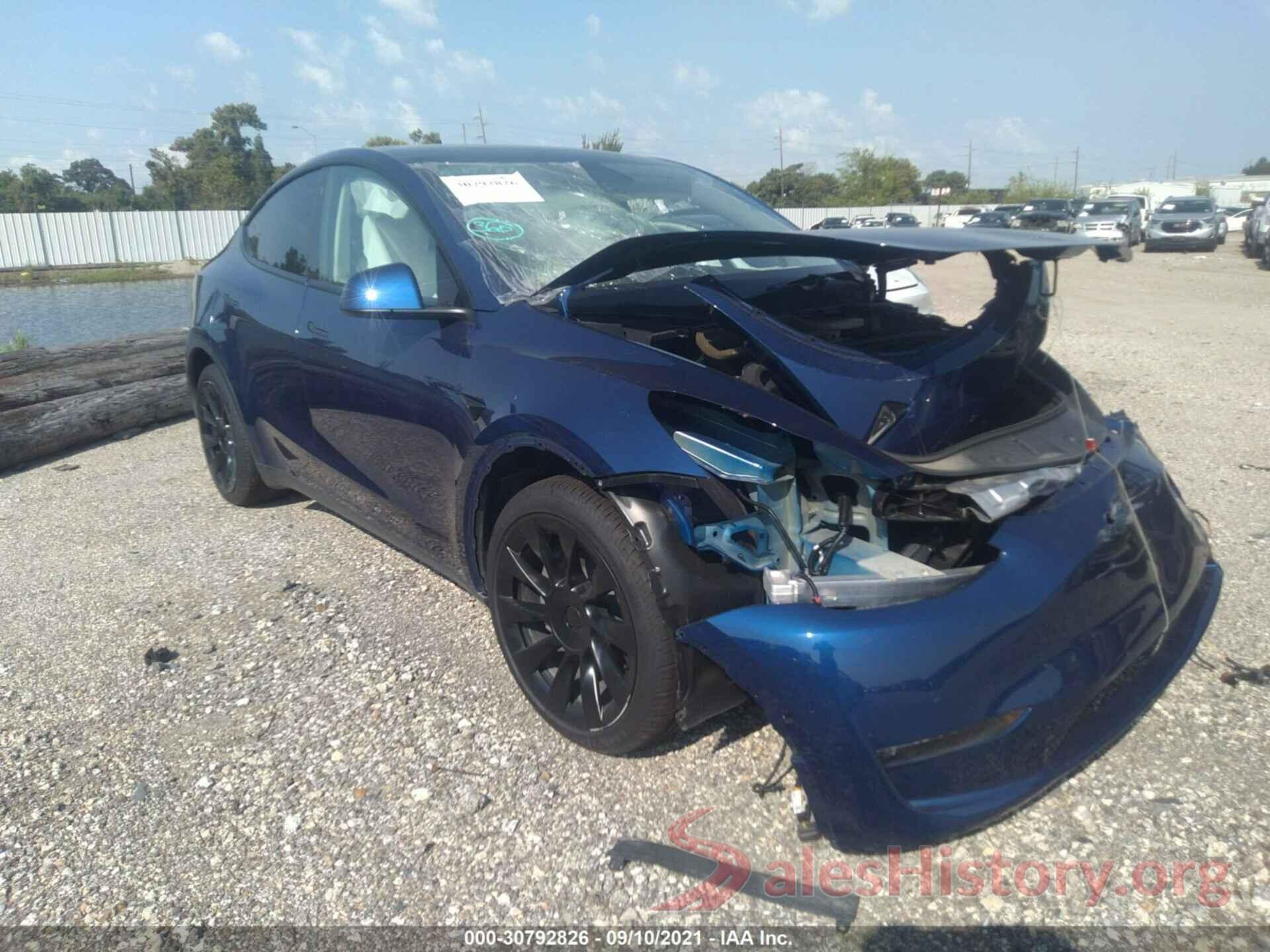 5YJYGDEE6MF161907 2021 TESLA MODEL Y