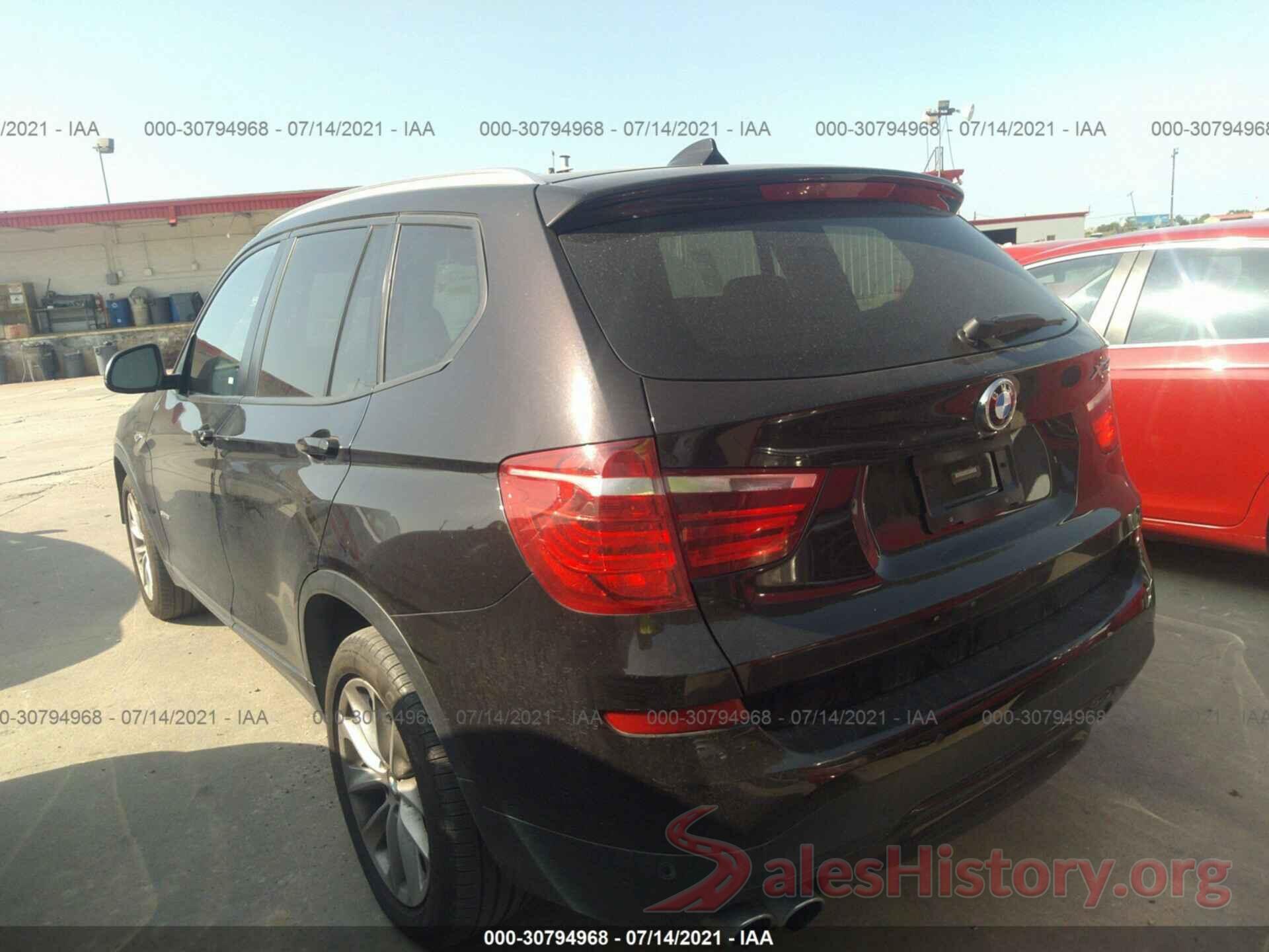 5UXWZ7C55G0R33322 2016 BMW X3