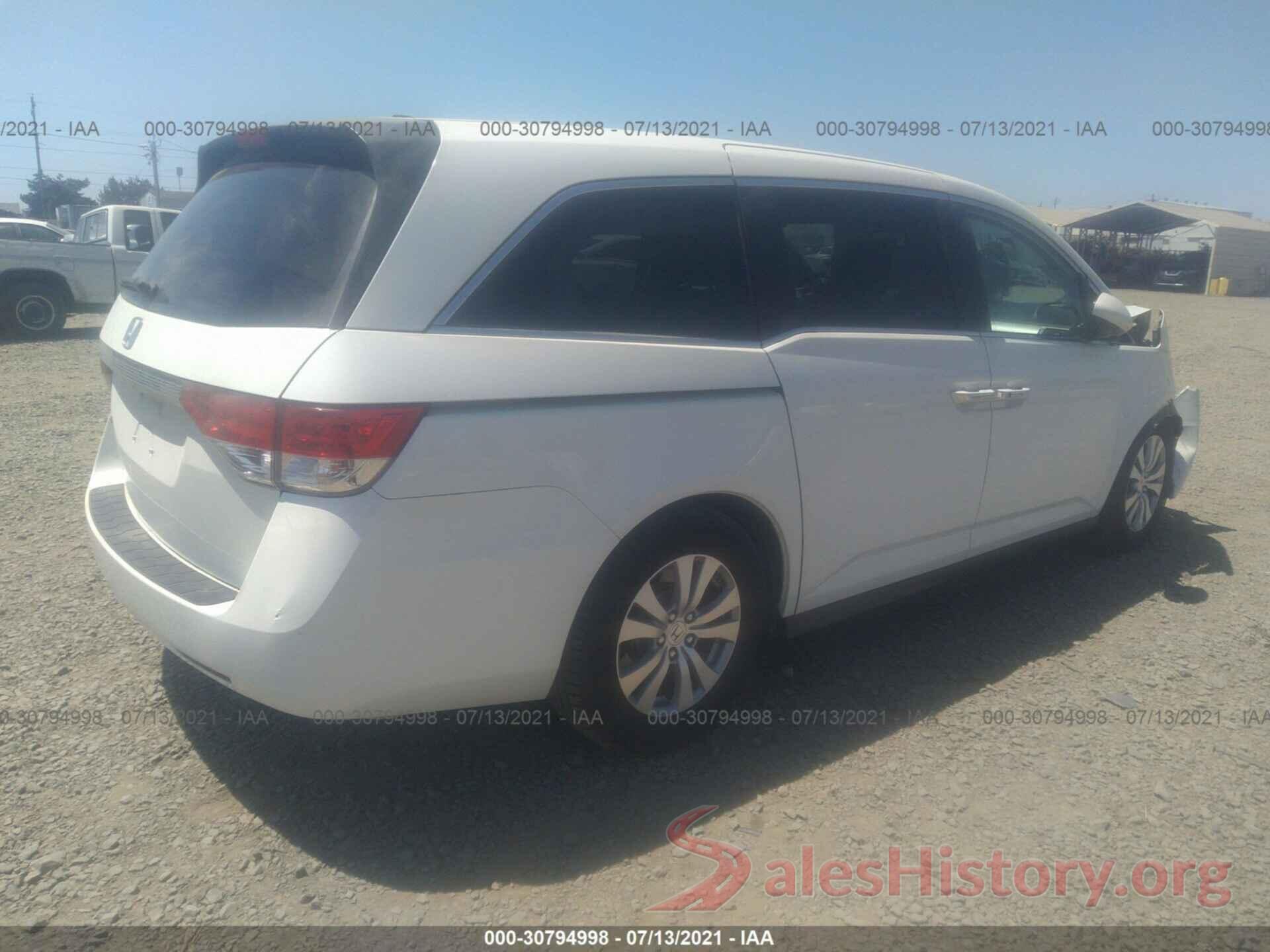 5FNRL5H62GB090784 2016 HONDA ODYSSEY