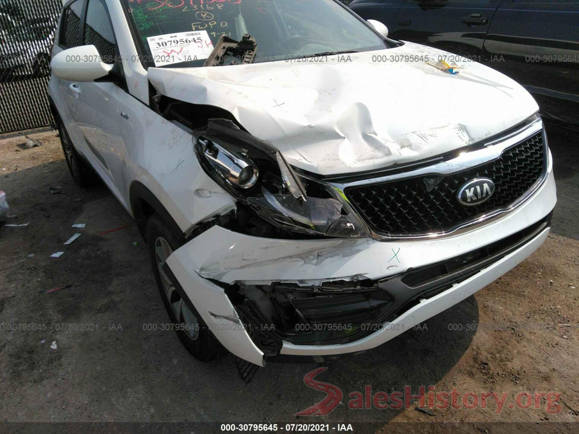 KNDPBCAC6G7871747 2016 KIA SPORTAGE