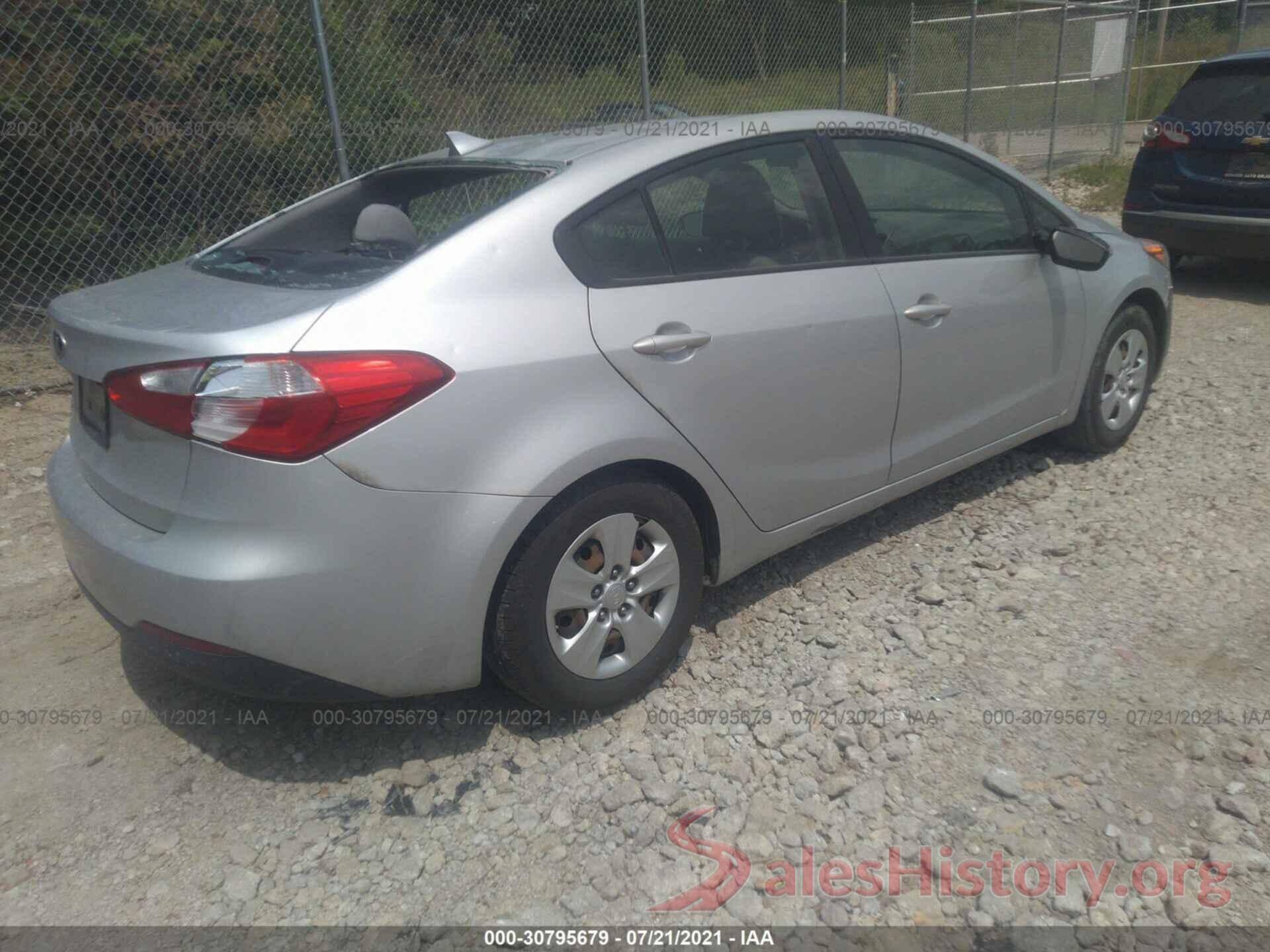 KNAFX4A66G5537191 2016 KIA FORTE