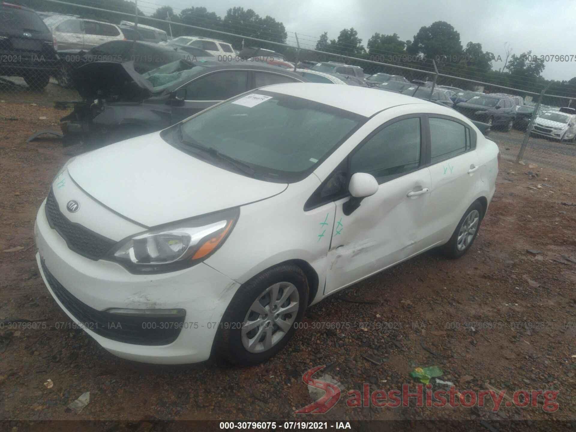 KNADM4A33G6692670 2016 KIA RIO