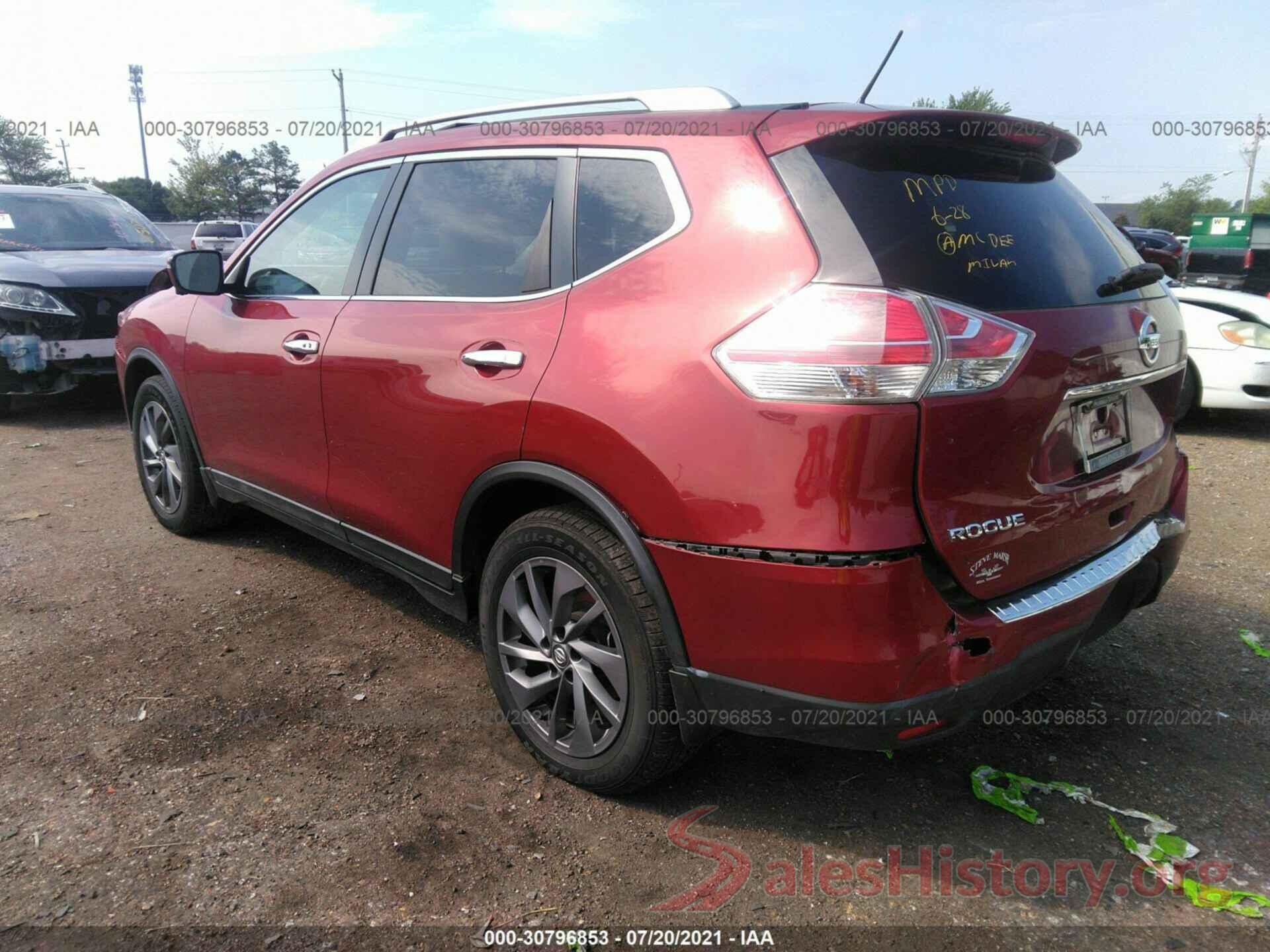 5N1AT2MT7GC871400 2016 NISSAN ROGUE