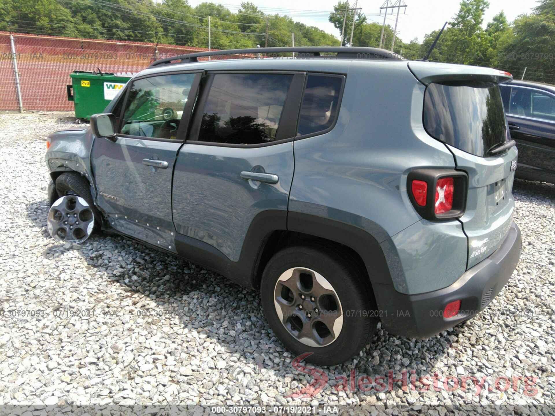 ZACCJBAT9GPE43377 2016 JEEP RENEGADE