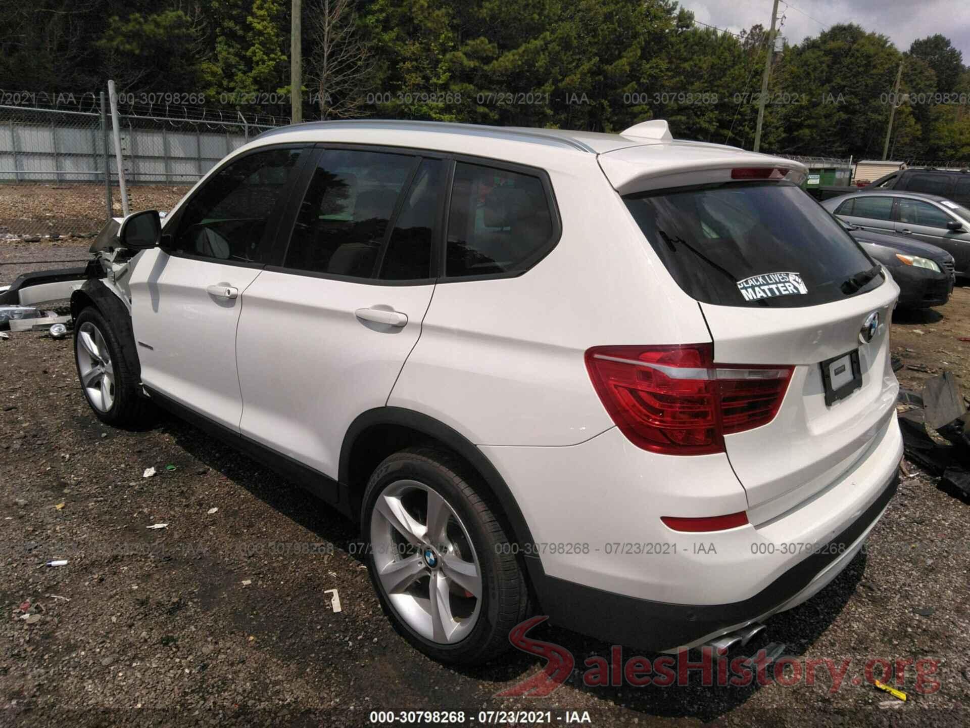 5UXWZ7C35H0X42368 2017 BMW X3