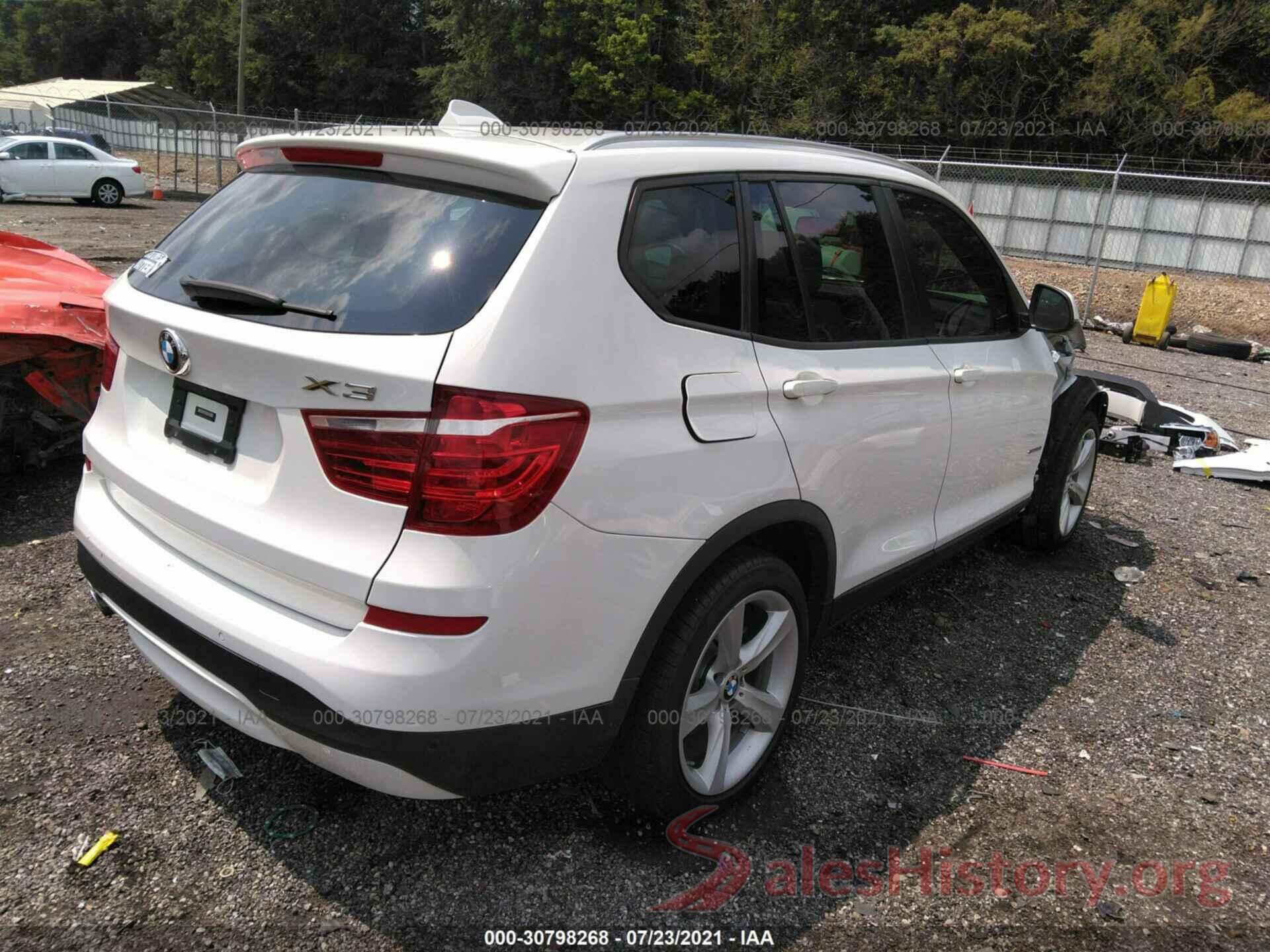 5UXWZ7C35H0X42368 2017 BMW X3