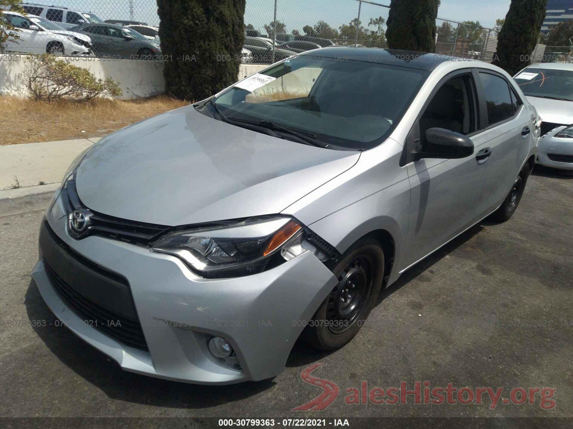 5YFBURHE0GP384086 2016 TOYOTA COROLLA