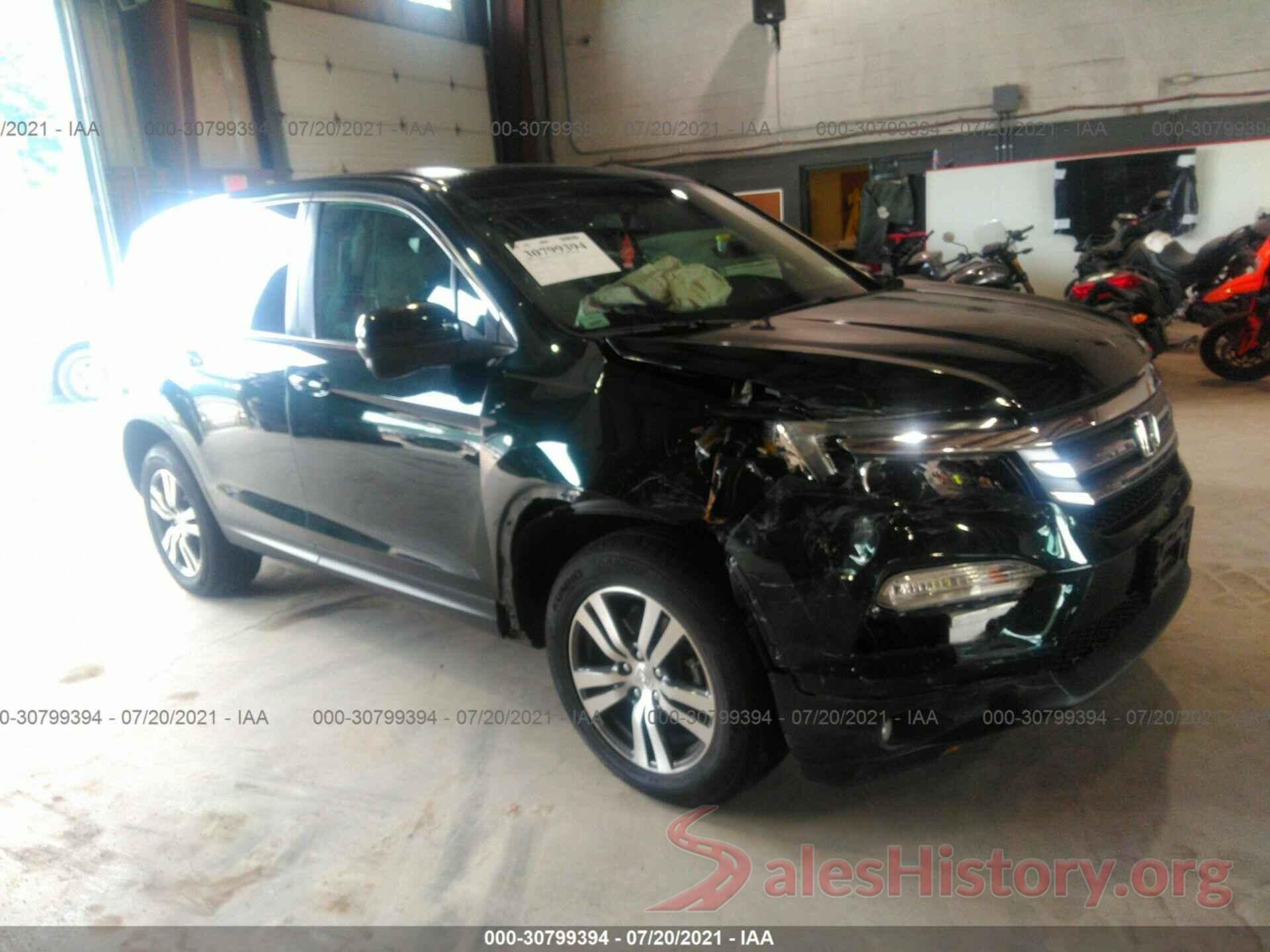 5FNYF6H5XHB052589 2017 HONDA PILOT