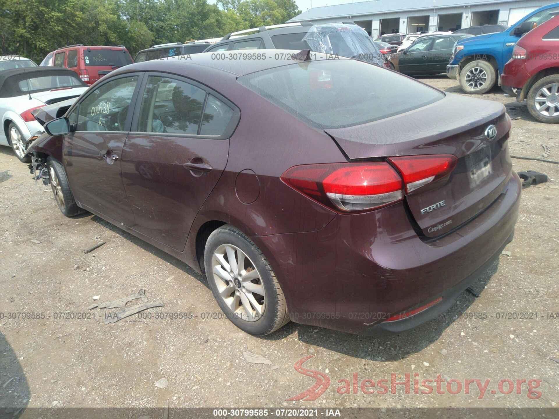 3KPFL4A73HE070938 2017 KIA FORTE