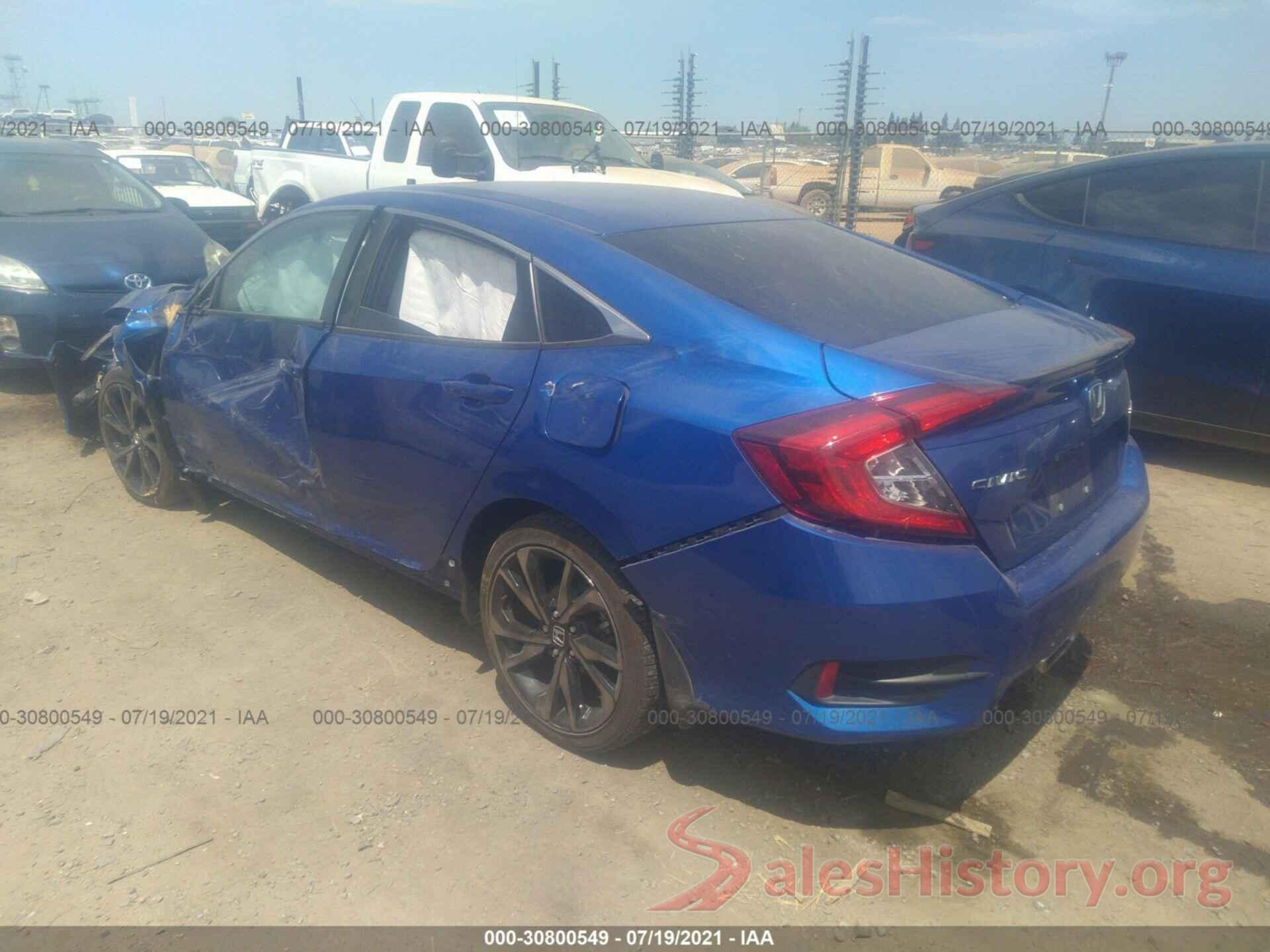 2HGFC2F80KH533850 2019 HONDA CIVIC SEDAN