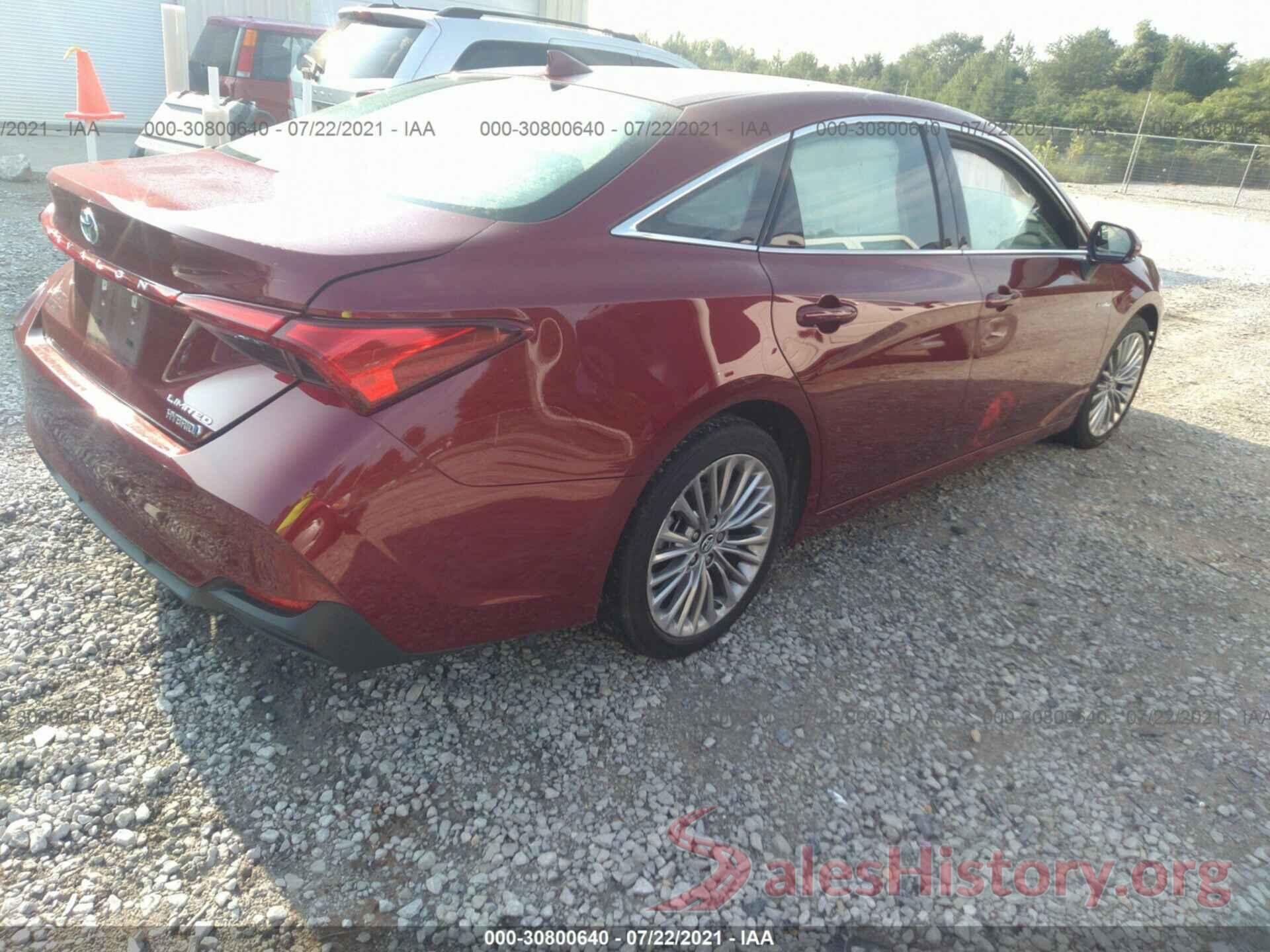 4T1B21FB6KU010508 2019 TOYOTA AVALON