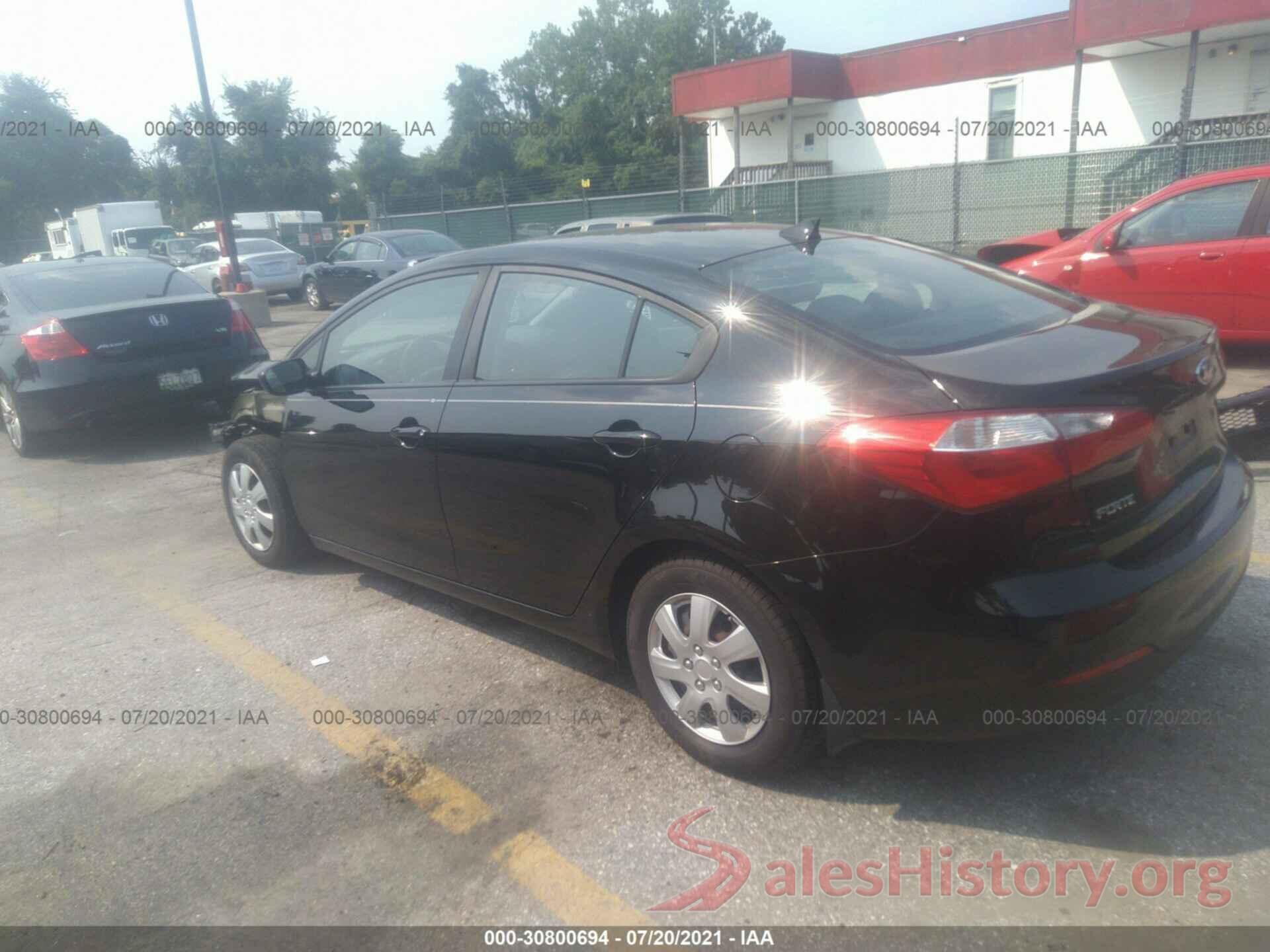 KNAFK4A65G5531381 2016 KIA FORTE