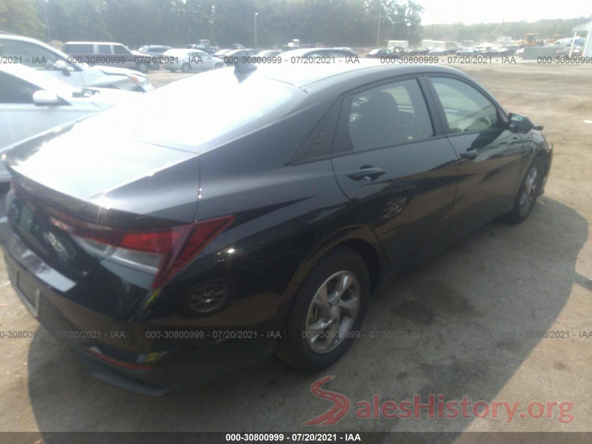 5NPLL4AGXMH040036 2021 HYUNDAI ELANTRA