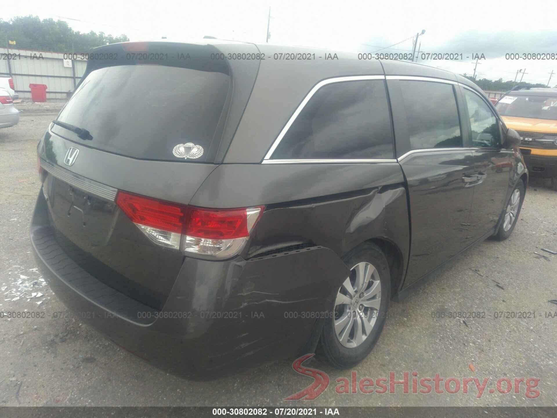 5FNRL5H6XGB071495 2016 HONDA ODYSSEY