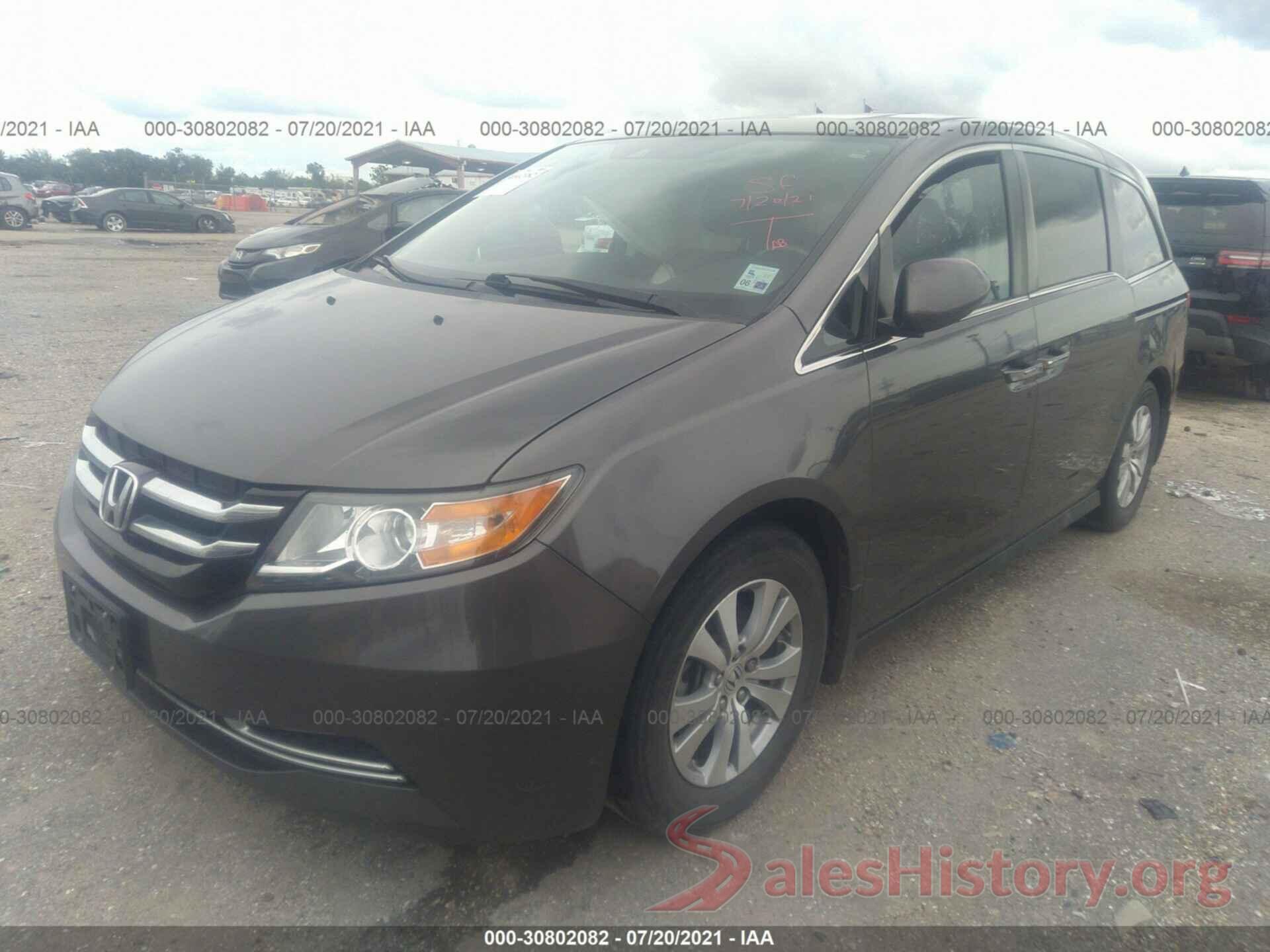 5FNRL5H6XGB071495 2016 HONDA ODYSSEY