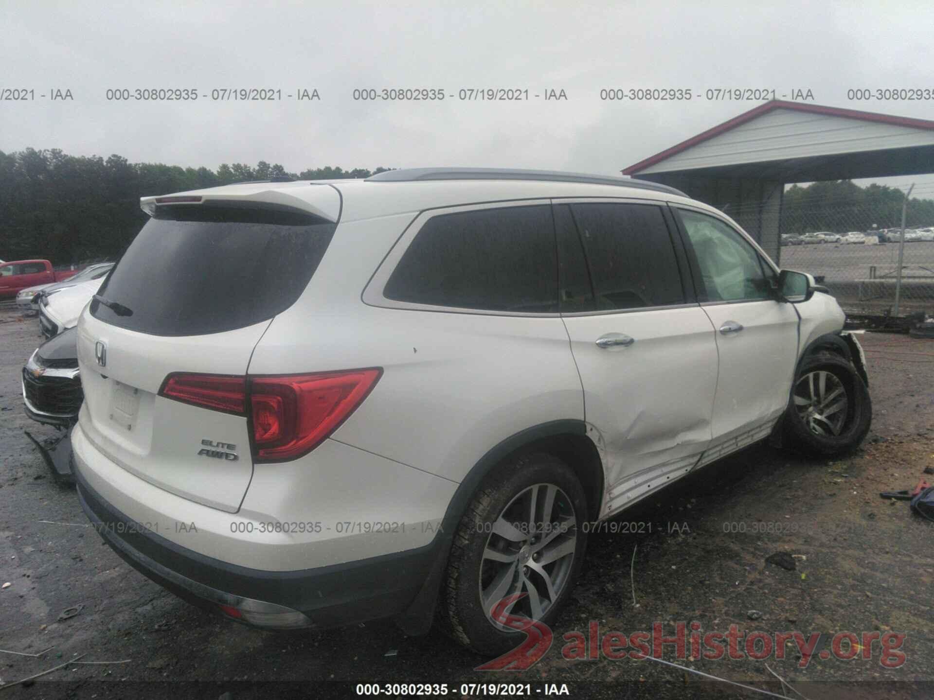 5FNYF6H02HB071559 2017 HONDA PILOT