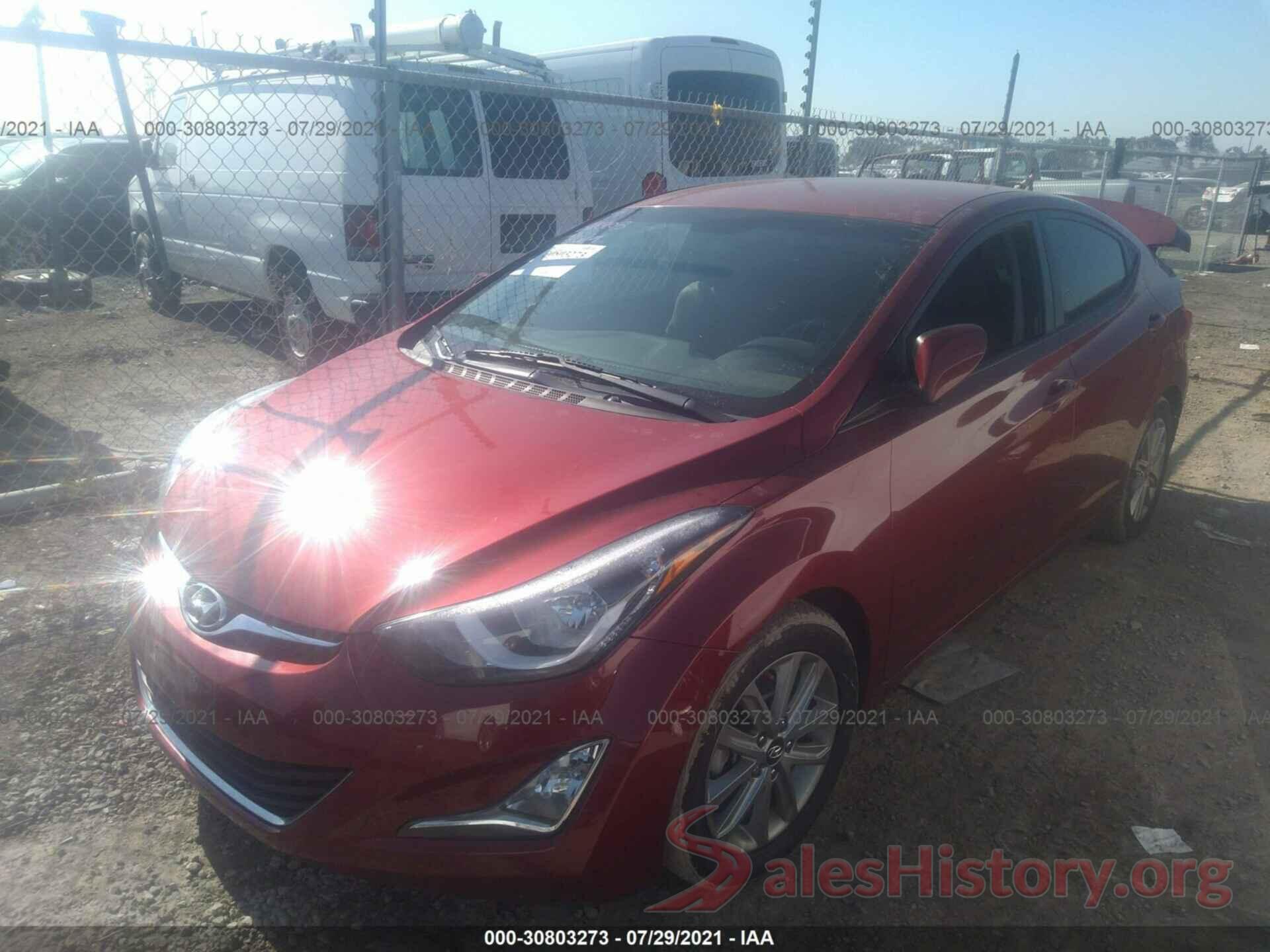 5NPDH4AE0GH669488 2016 HYUNDAI ELANTRA