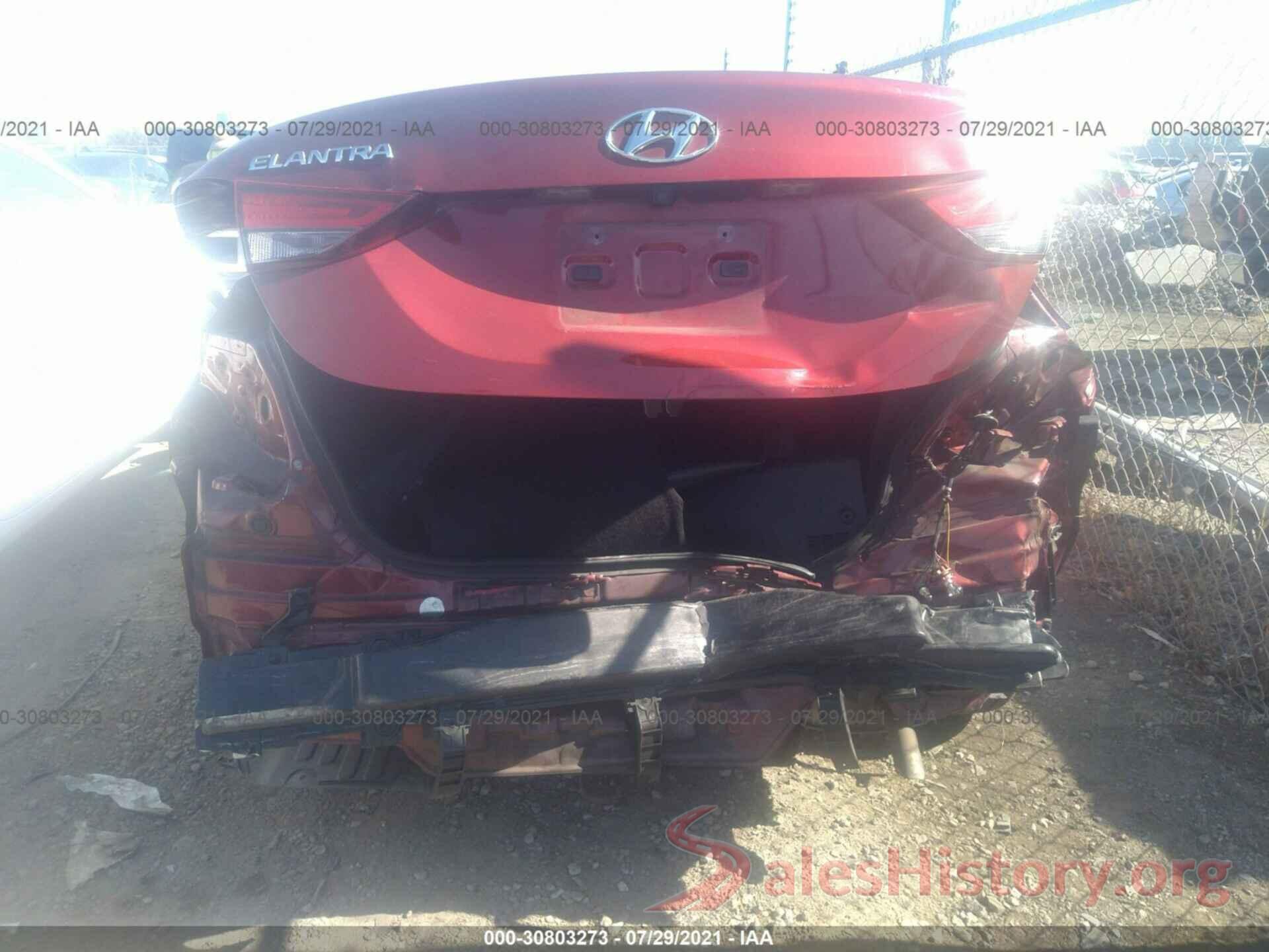 5NPDH4AE0GH669488 2016 HYUNDAI ELANTRA