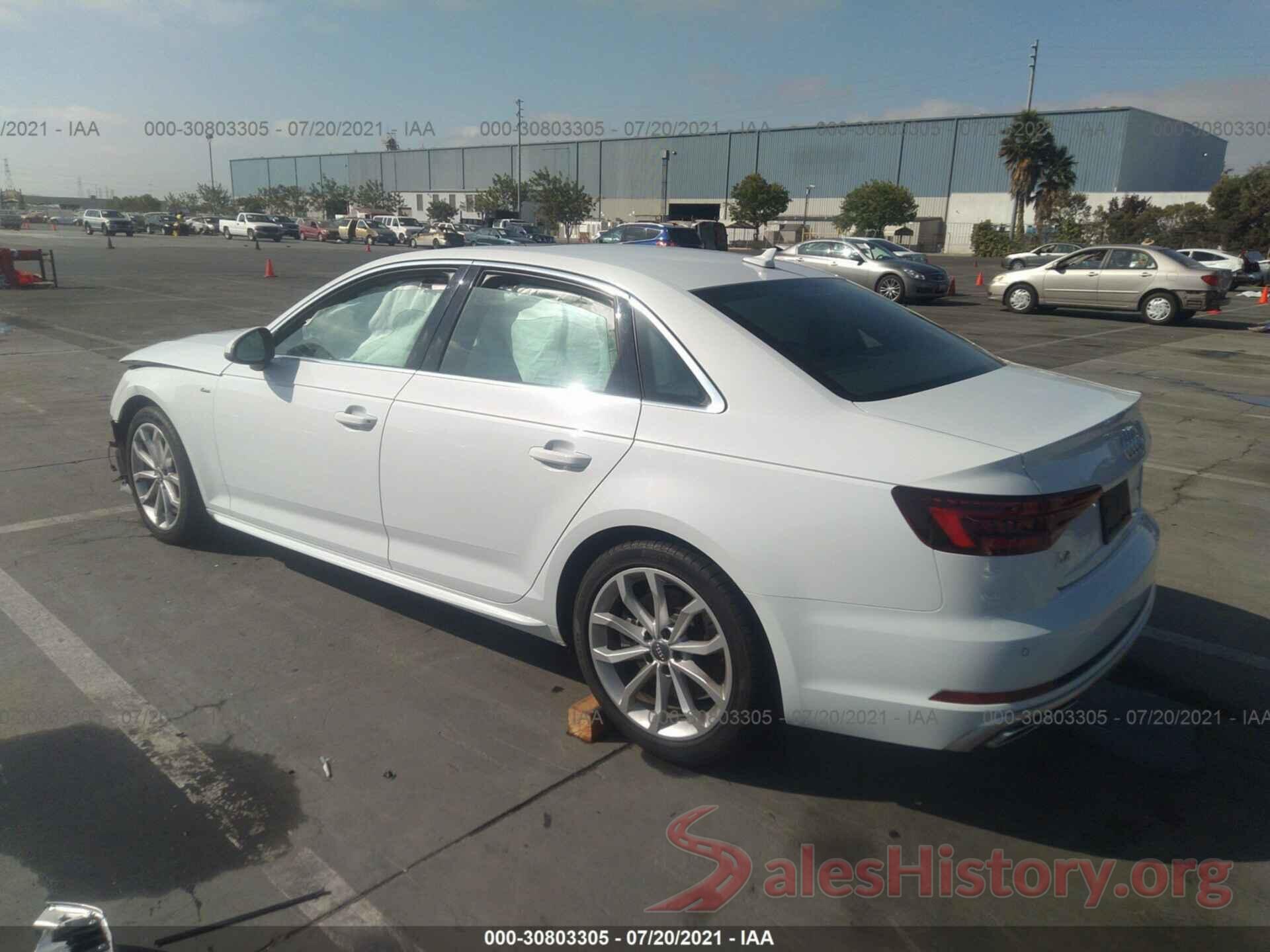 WAUENAF40KN007606 2019 AUDI A4