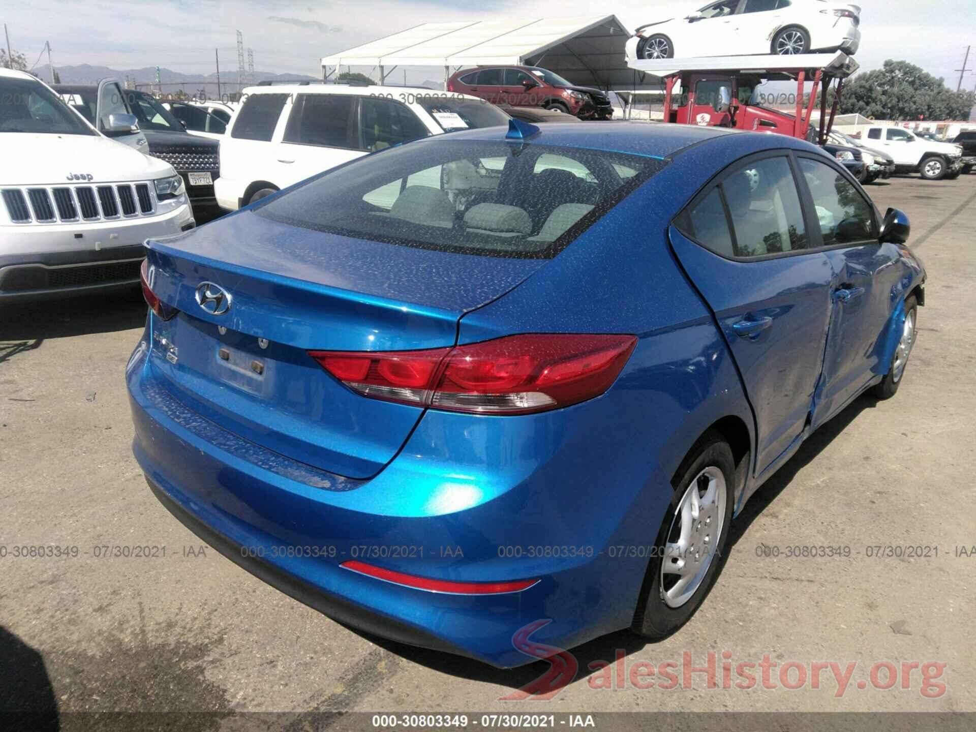 KMHD74LFXHU093906 2017 HYUNDAI ELANTRA