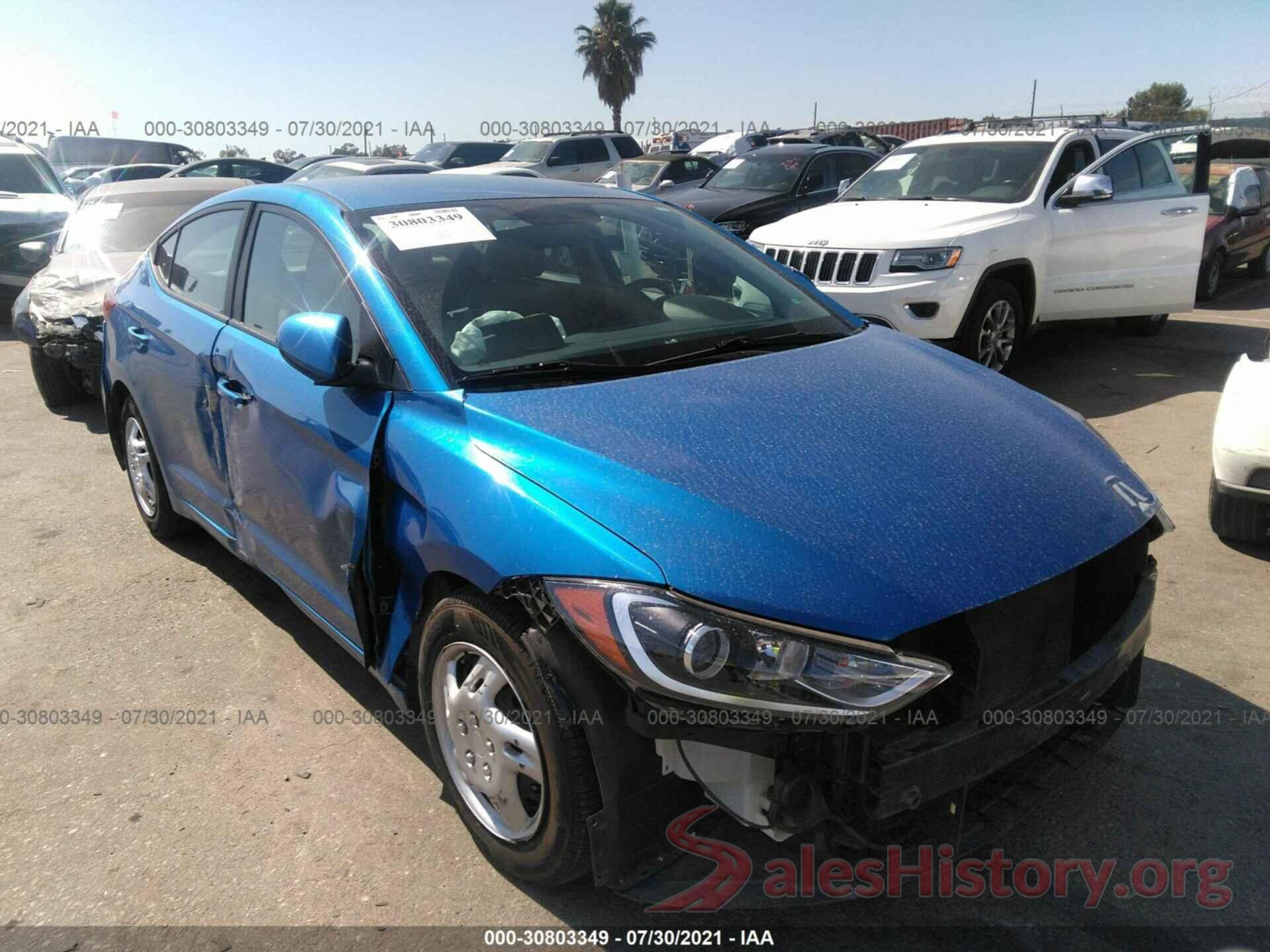 KMHD74LFXHU093906 2017 HYUNDAI ELANTRA