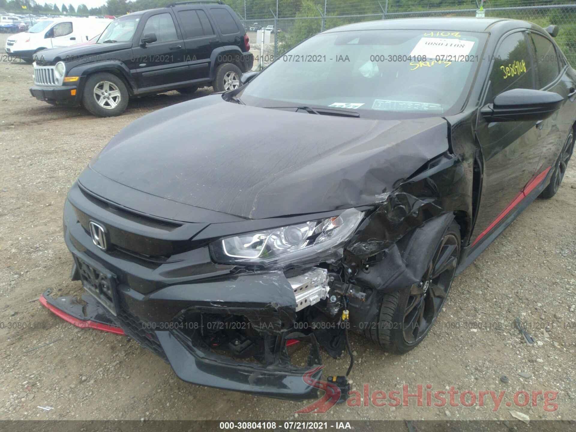 SHHFK7H43KU213158 2019 HONDA CIVIC HATCHBACK