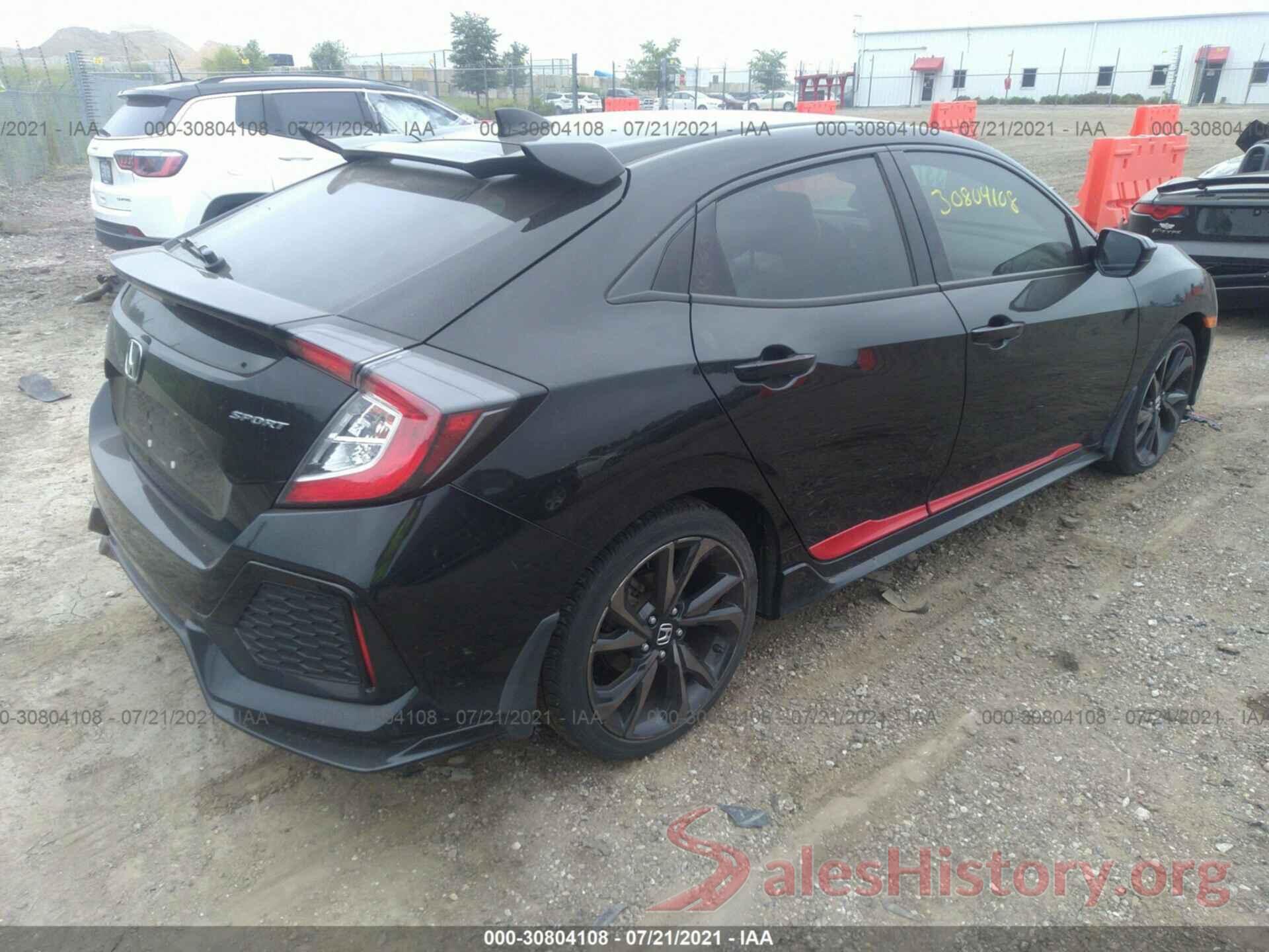 SHHFK7H43KU213158 2019 HONDA CIVIC HATCHBACK