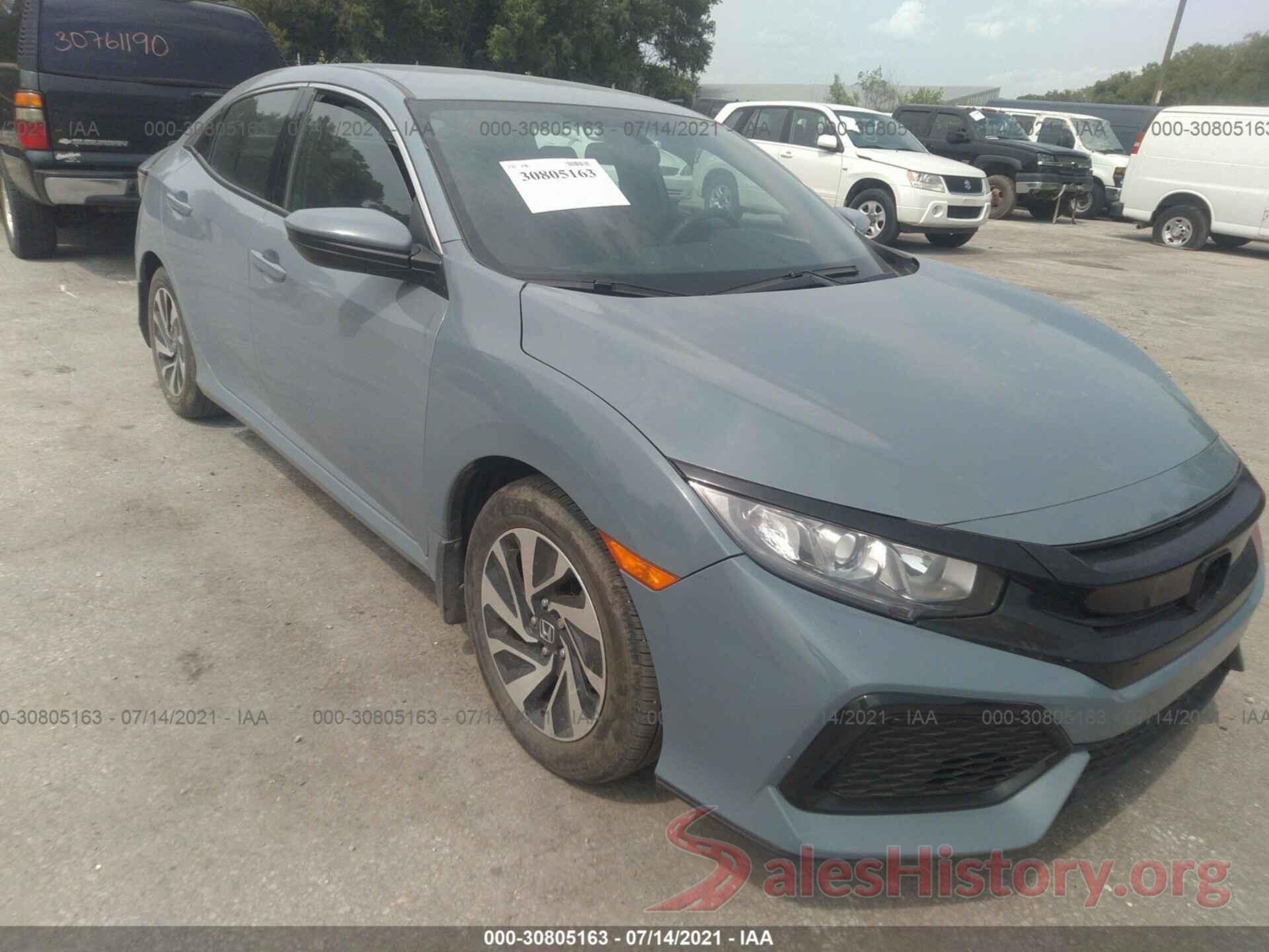 SHHFK7H25HU227876 2017 HONDA CIVIC HATCHBACK